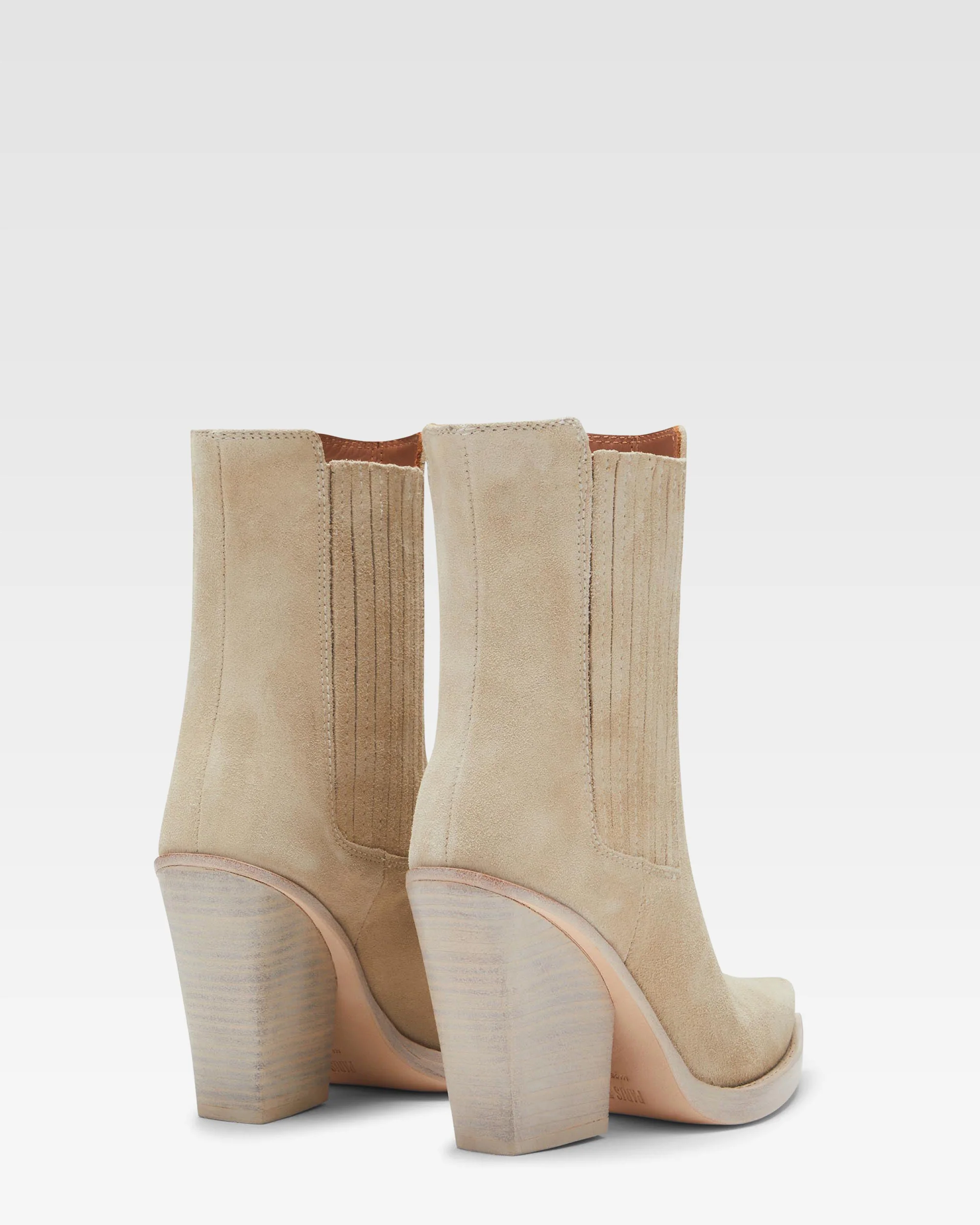 Angora calf suede ankle boots - Image 3