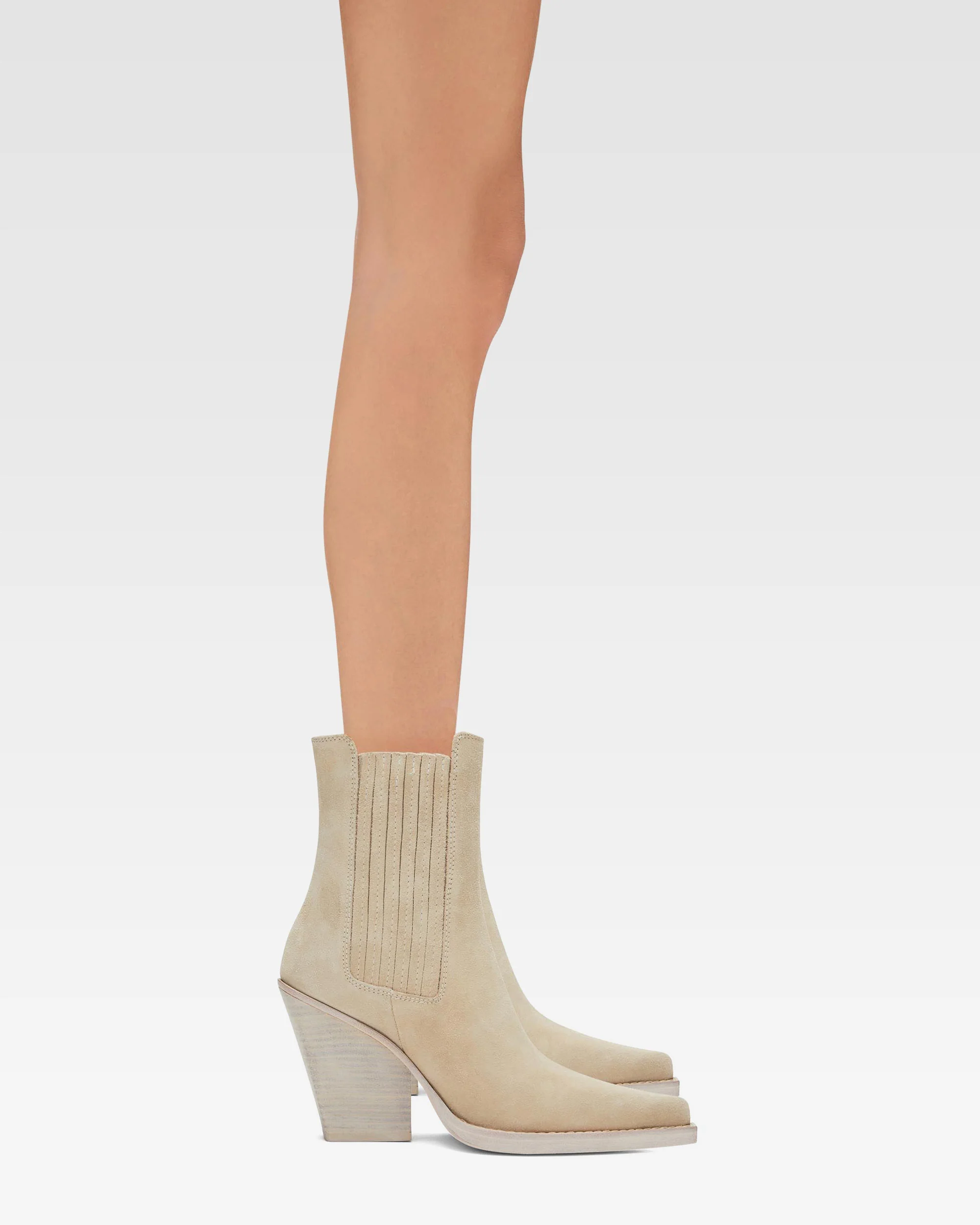Angora calf suede ankle boots - Image 6