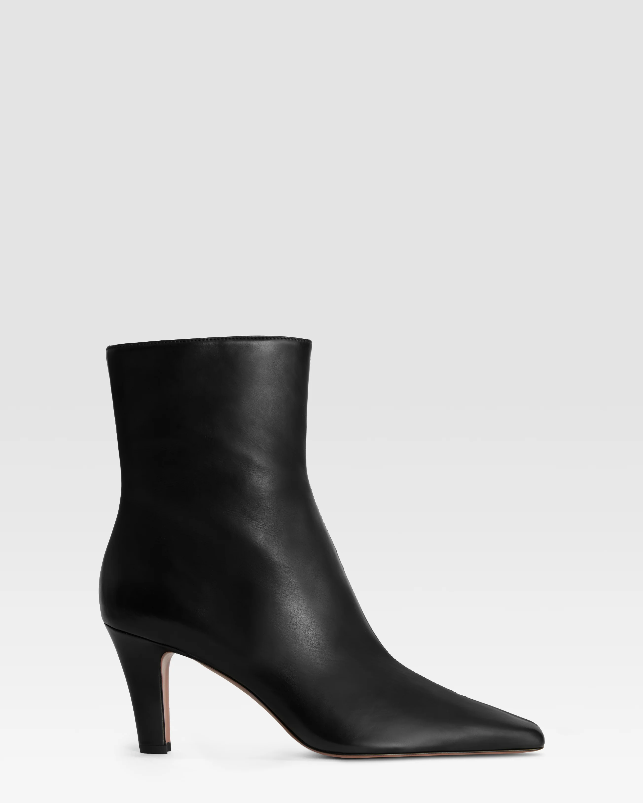 Soft leather ankle boot