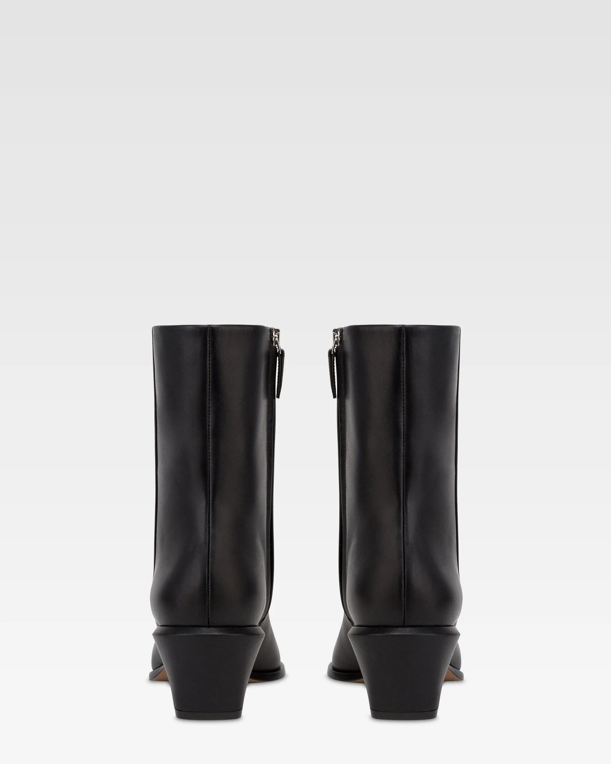 Ankle boots in black calf leather. - Image 4