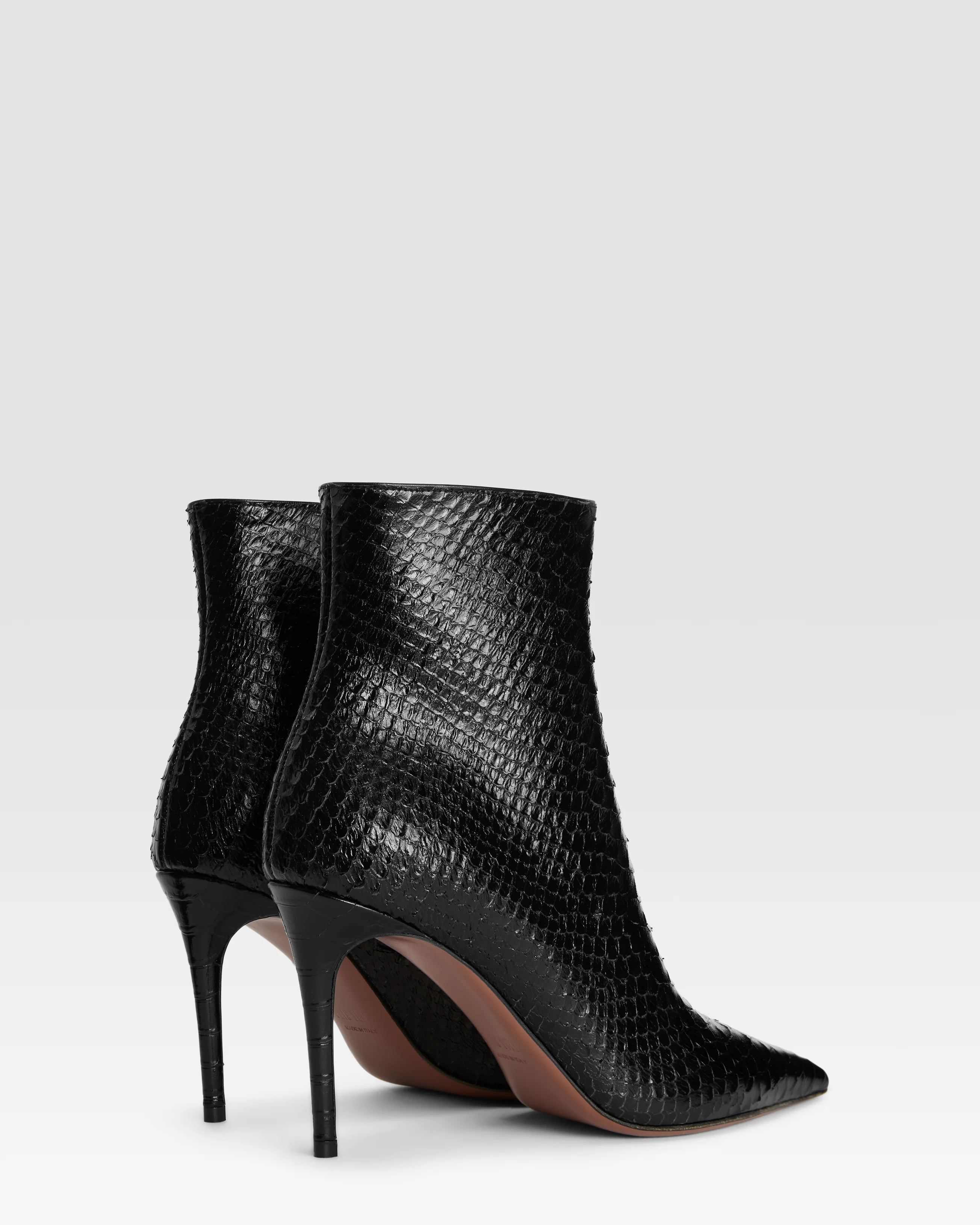 Python-print leather ankle boot - Image 3