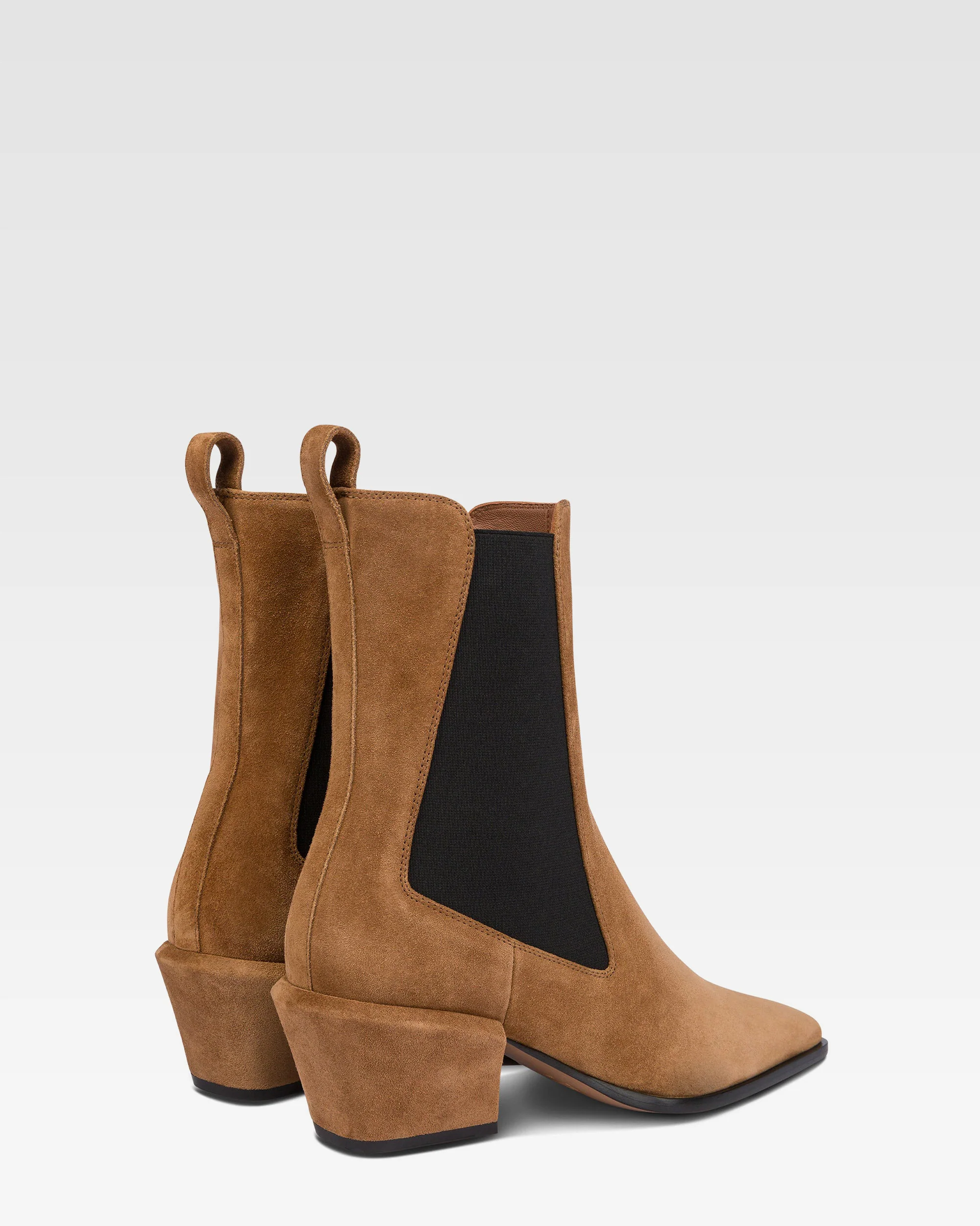 Ankle boots in brown calf suede leather - Image 3
