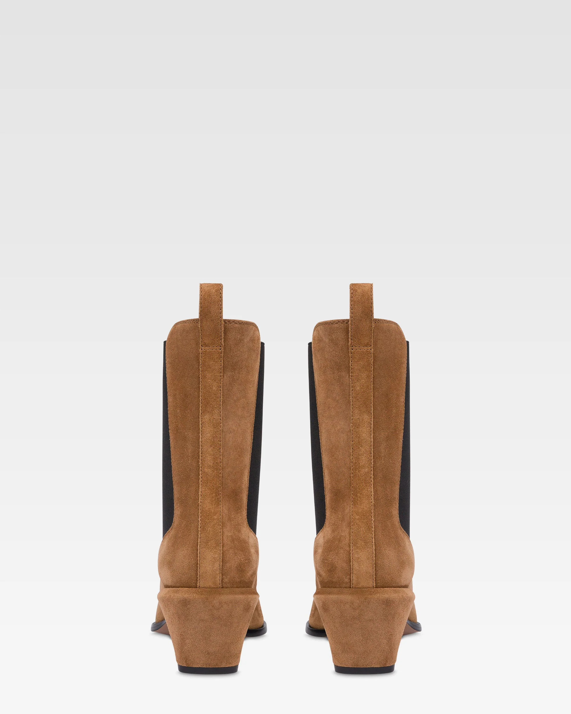 Ankle boots in brown calf suede leather - Image 4