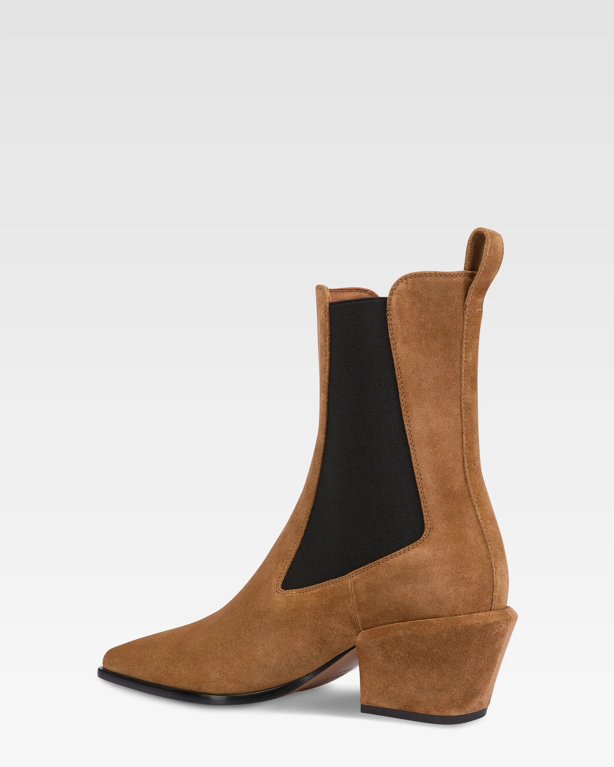 Ankle boots in brown calf suede leather - Image 5