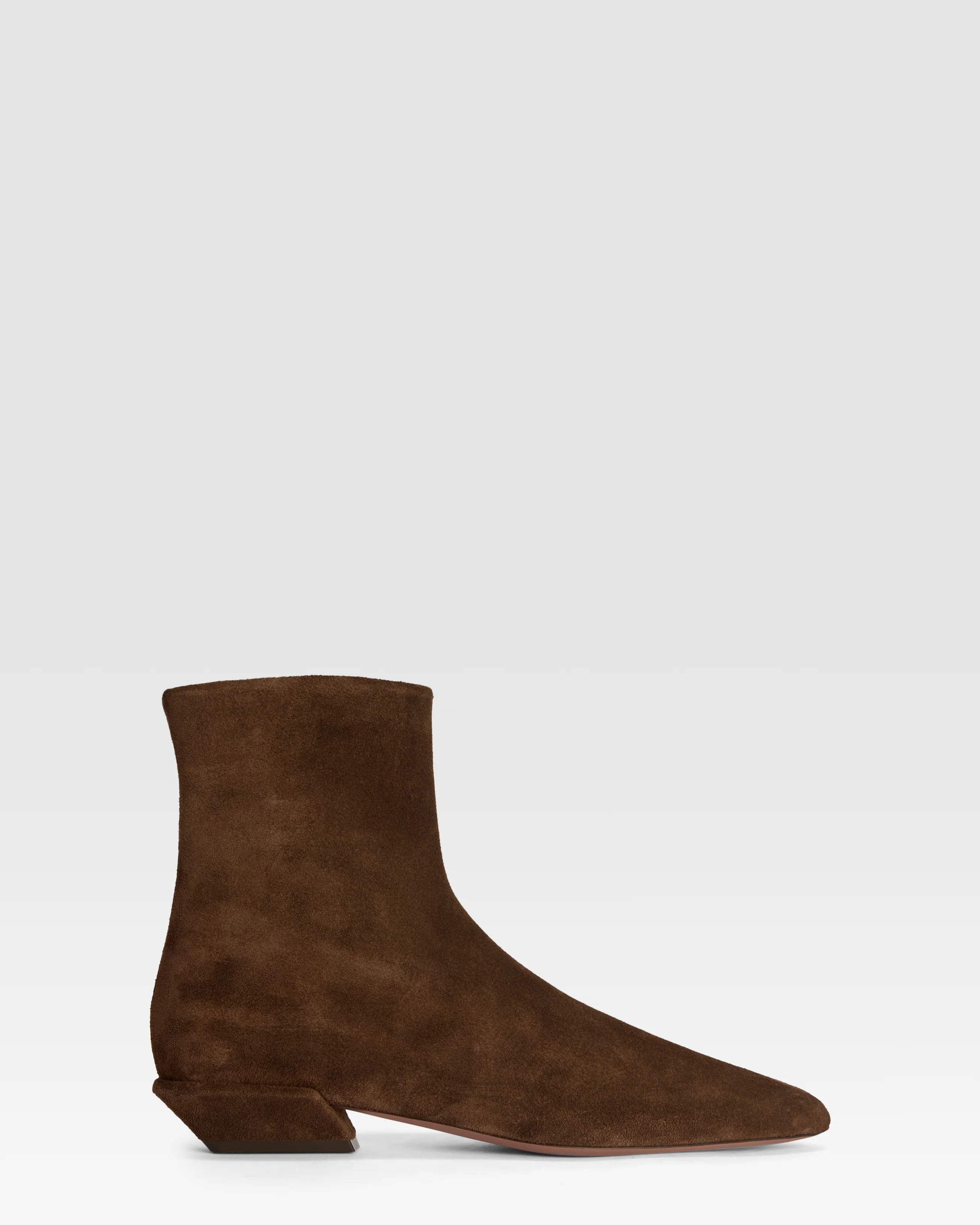 Suede ankle boot