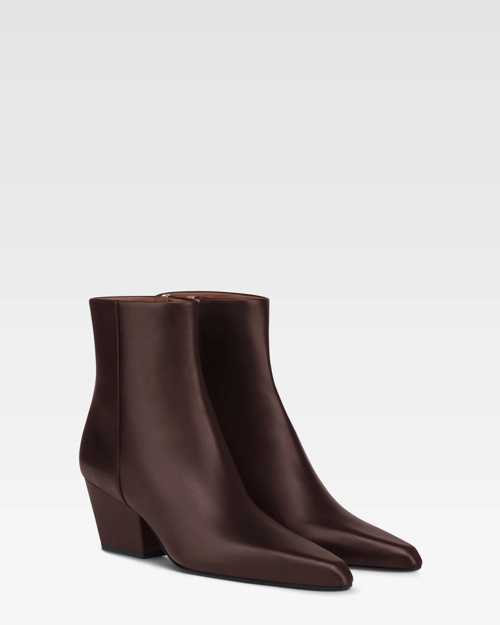 Ankle boots in mocha calf leather - Image 2