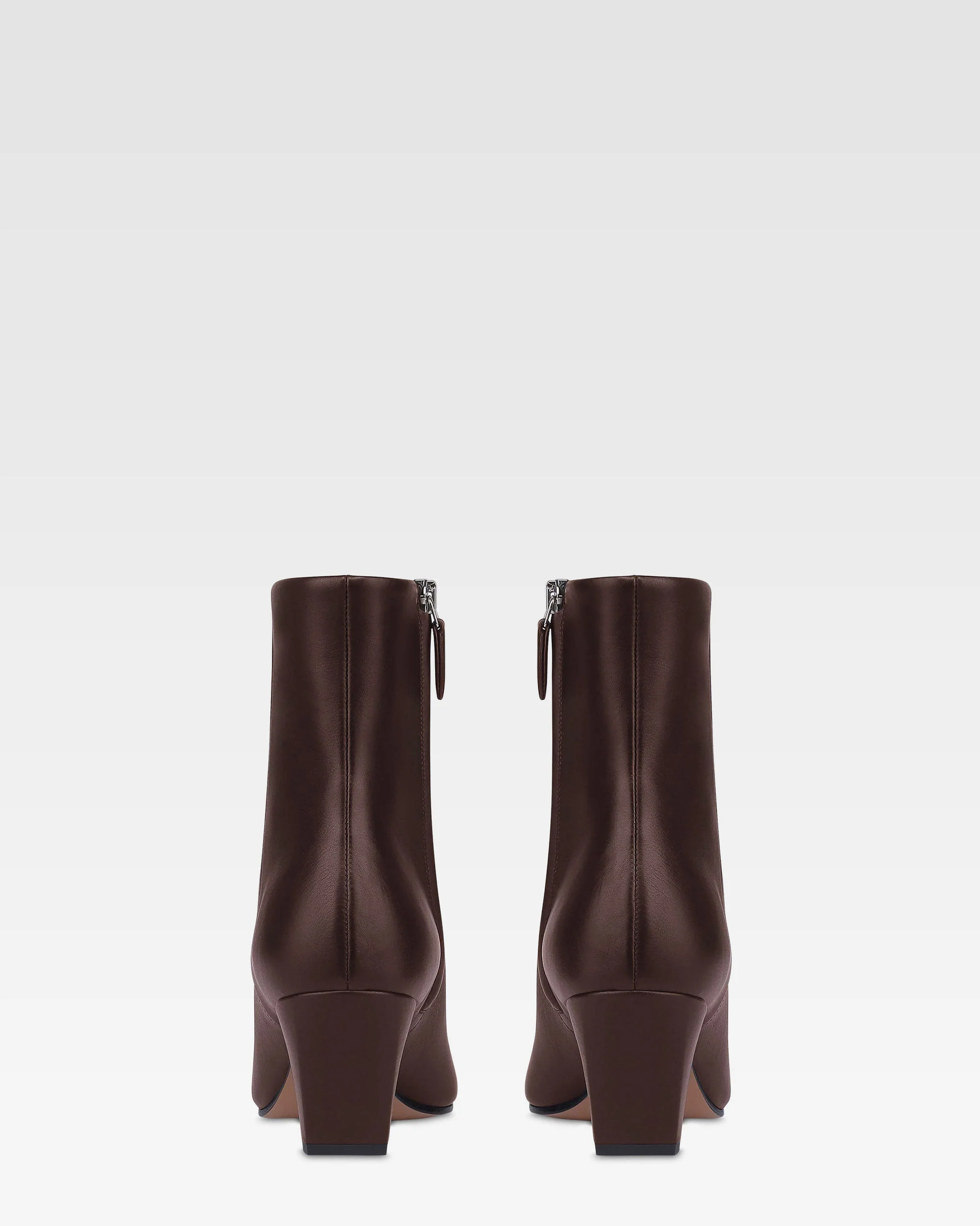 Ankle boots in mocha calf leather - Image 4