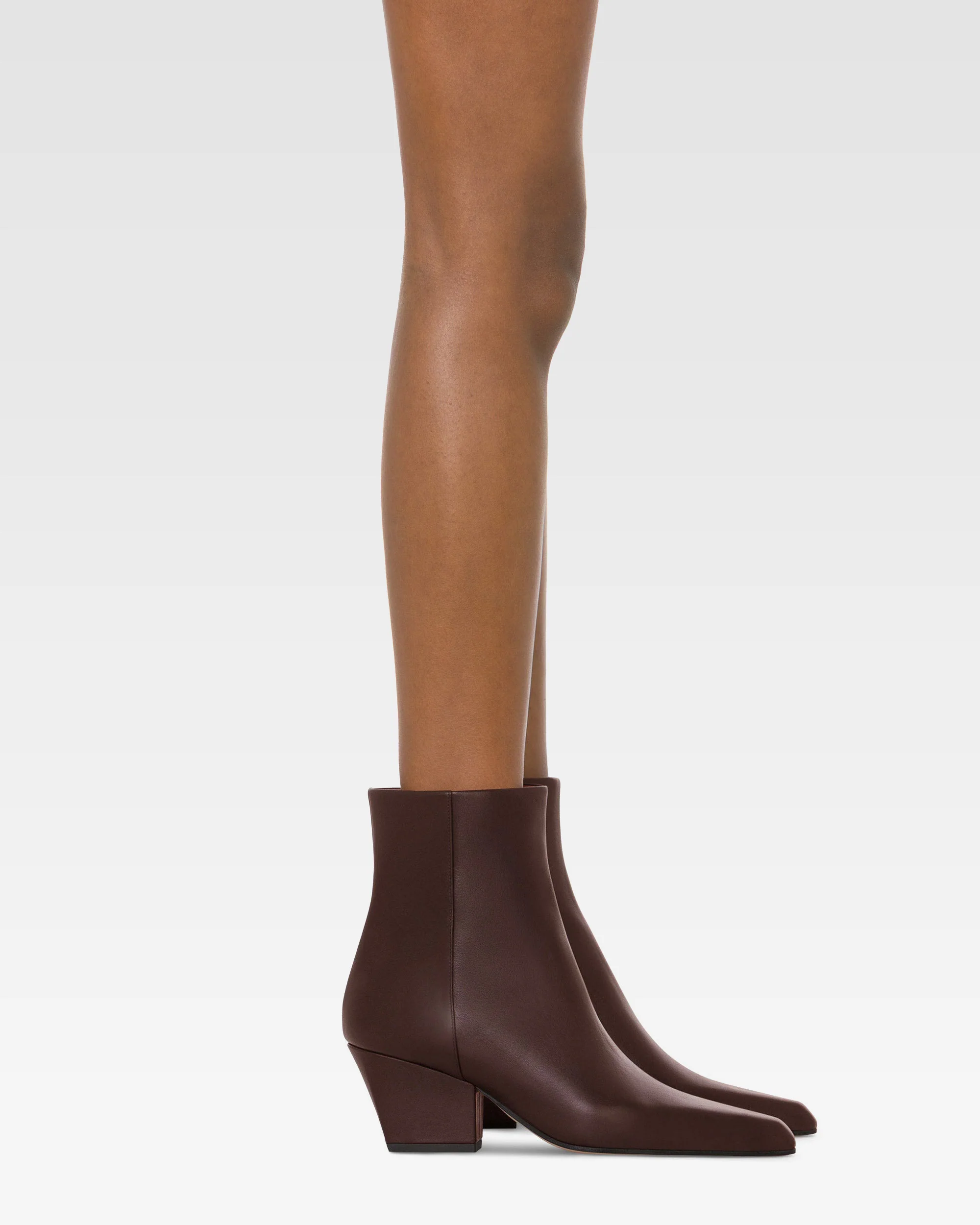Ankle boots in mocha calf leather - Image 6