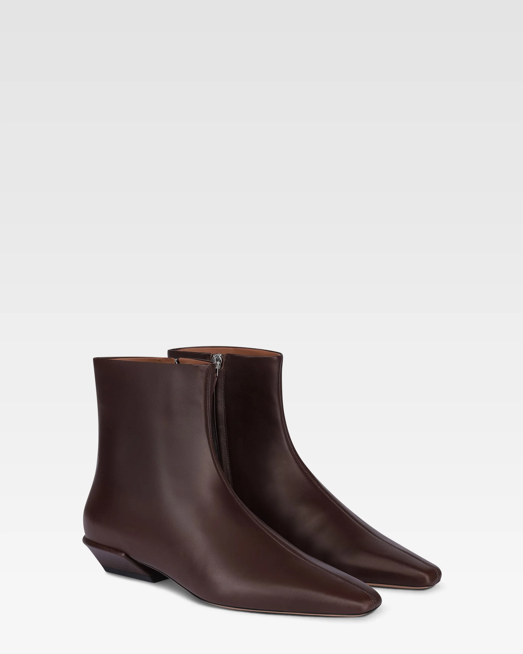Ankle boots in mocha calf leather - Image 2