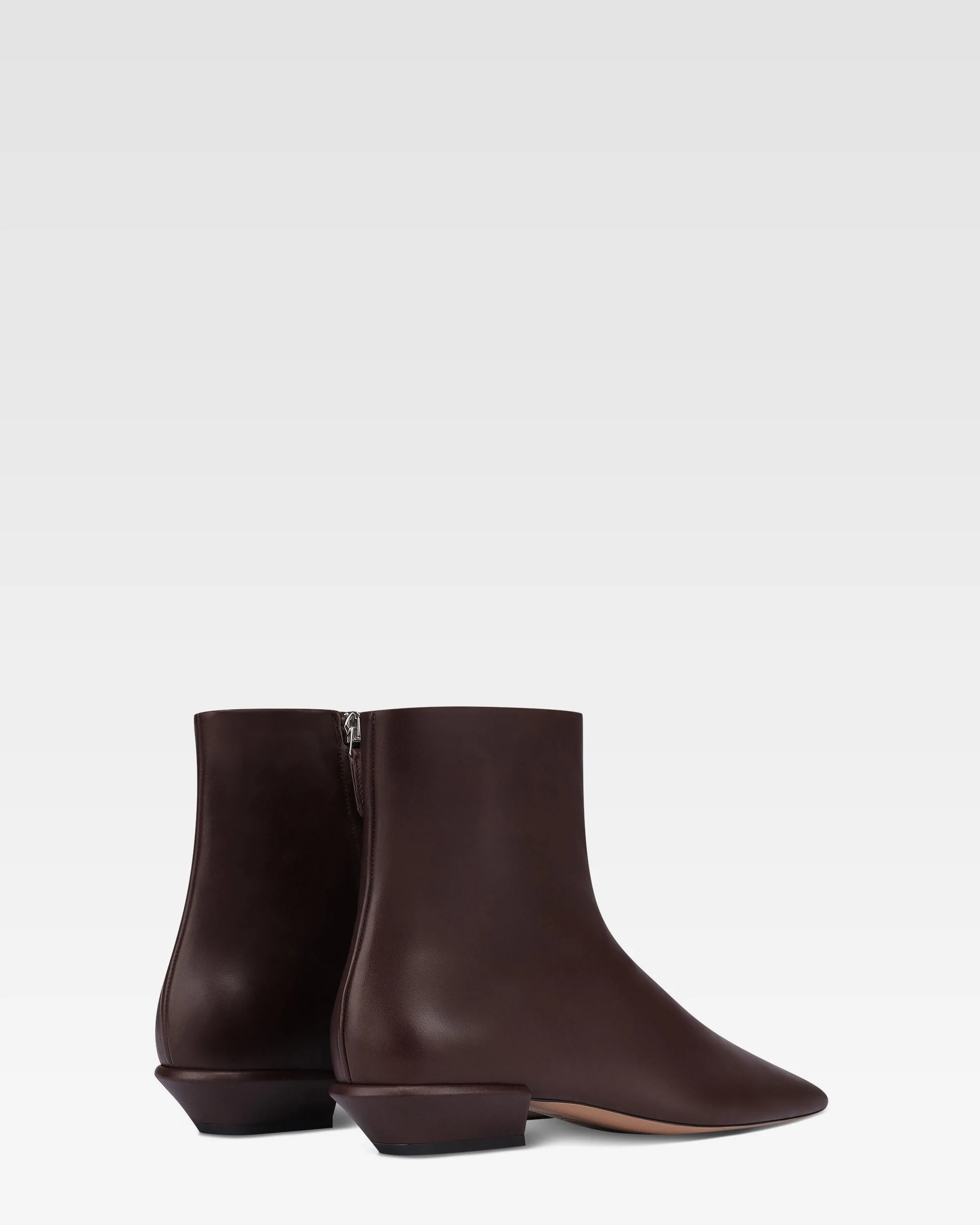 Ankle boots in mocha calf leather - Image 3