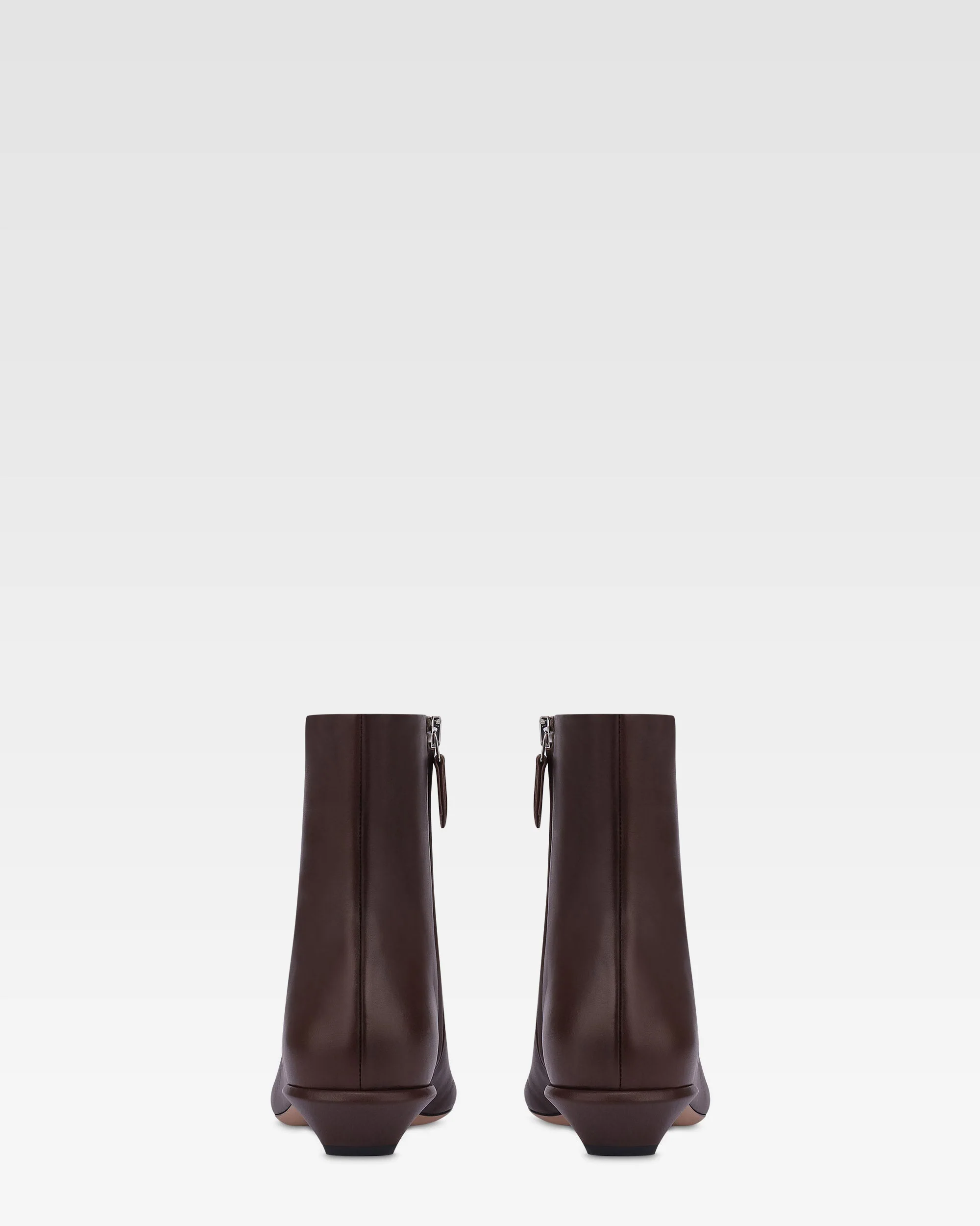 Ankle boots in mocha calf leather - Image 4