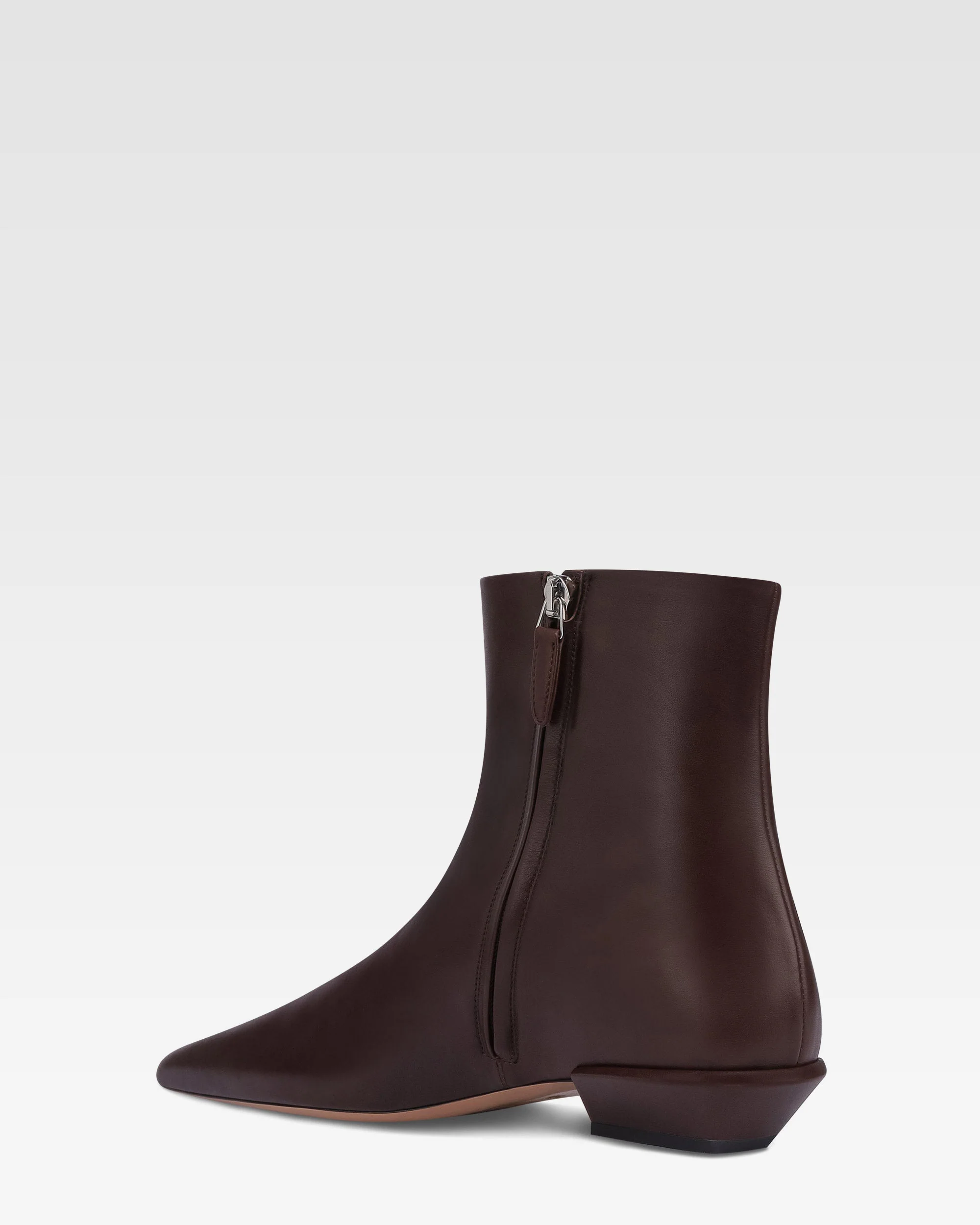 Ankle boots in mocha calf leather - Image 5