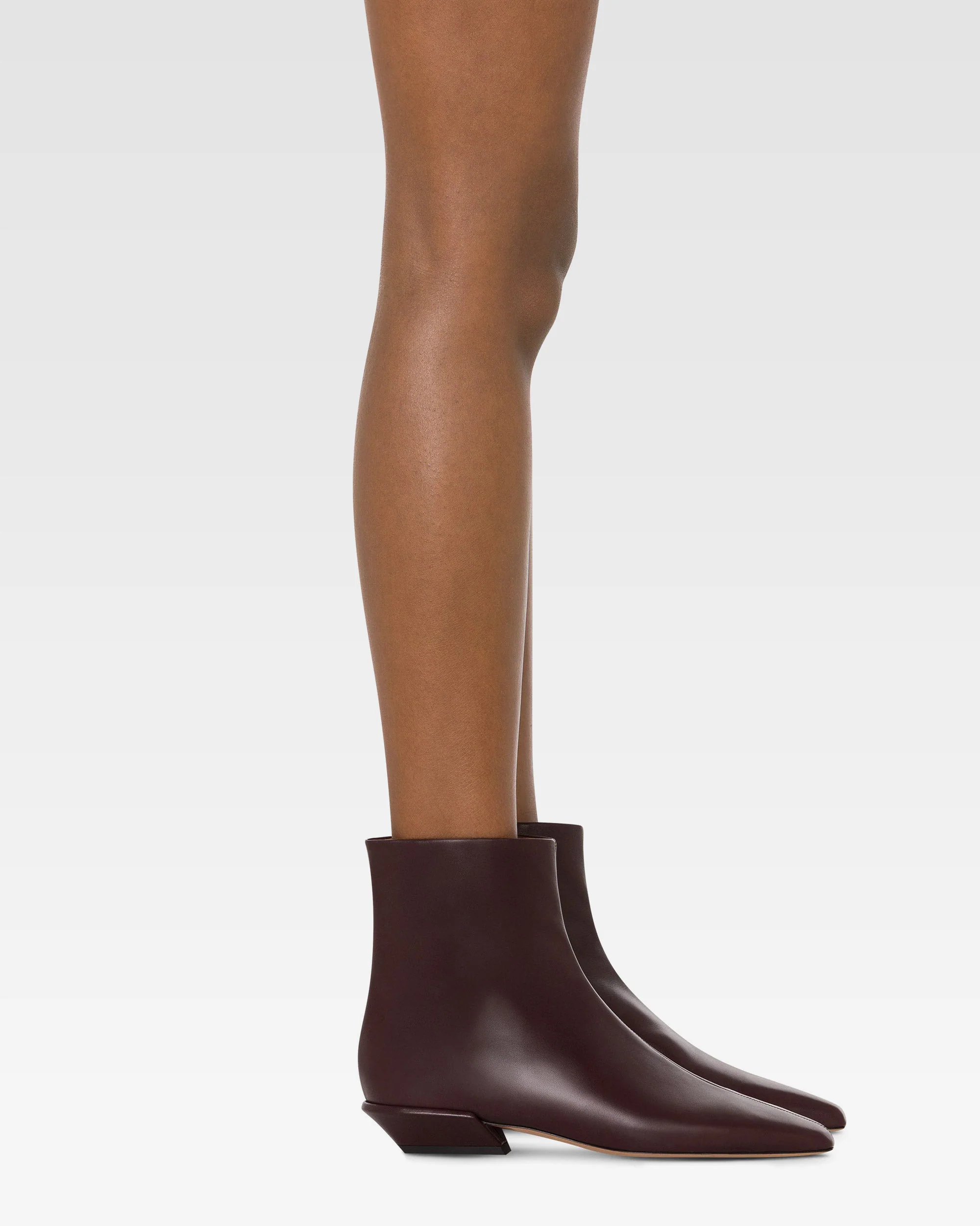 Ankle boots in mocha calf leather - Image 6