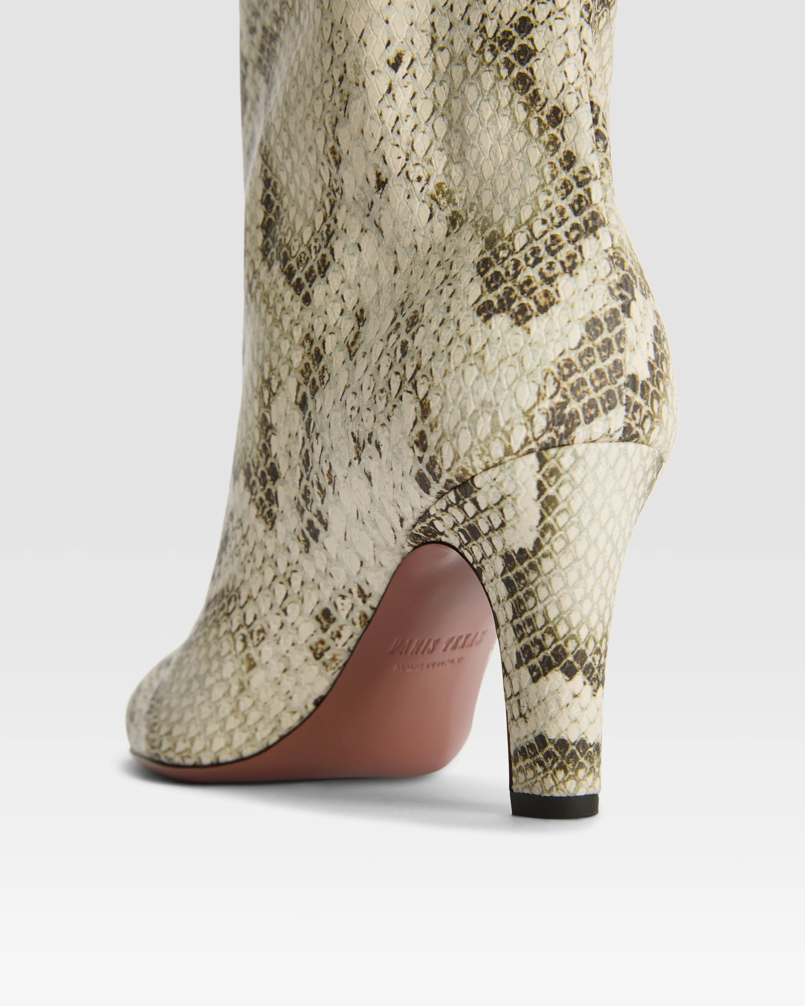 Python-print leather ankle boot - Image 5