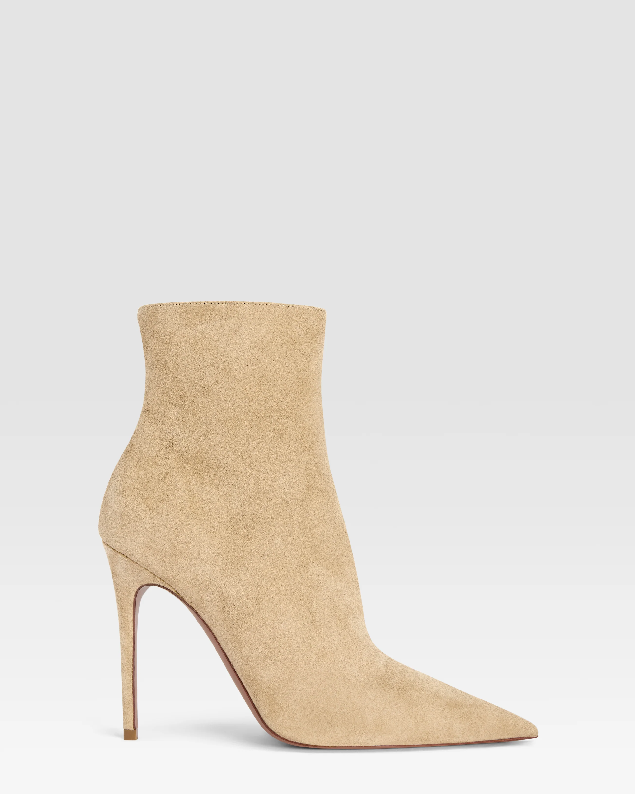 Suede ankle boot