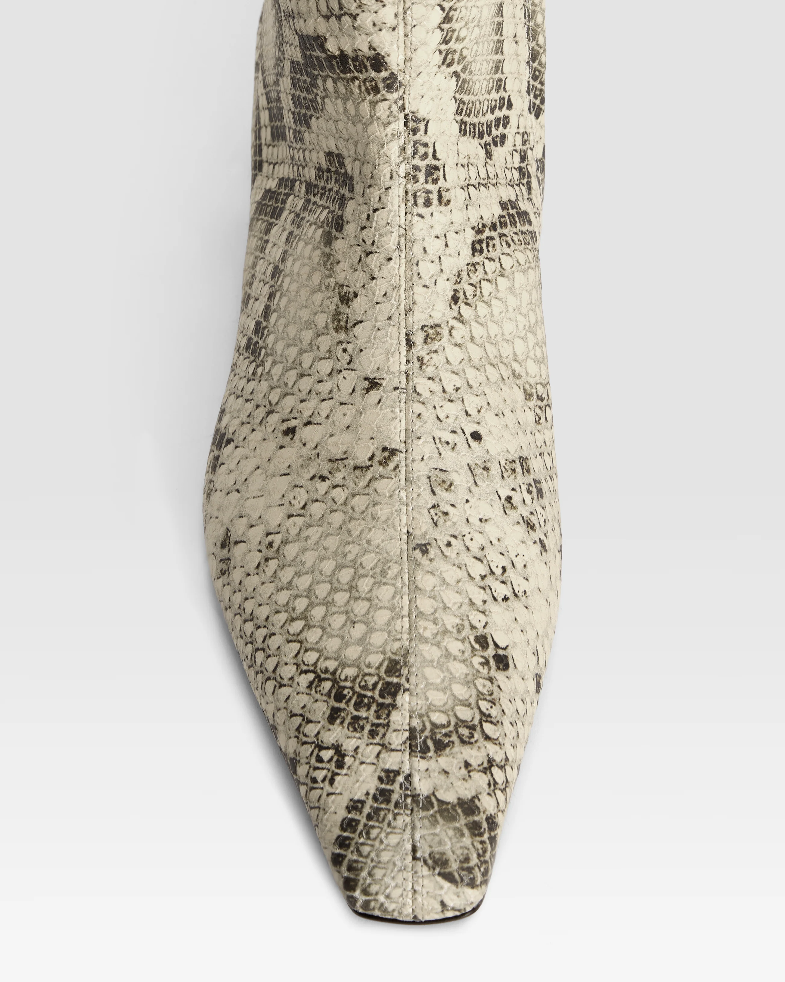 Python-print leather ankle boot - Image 5