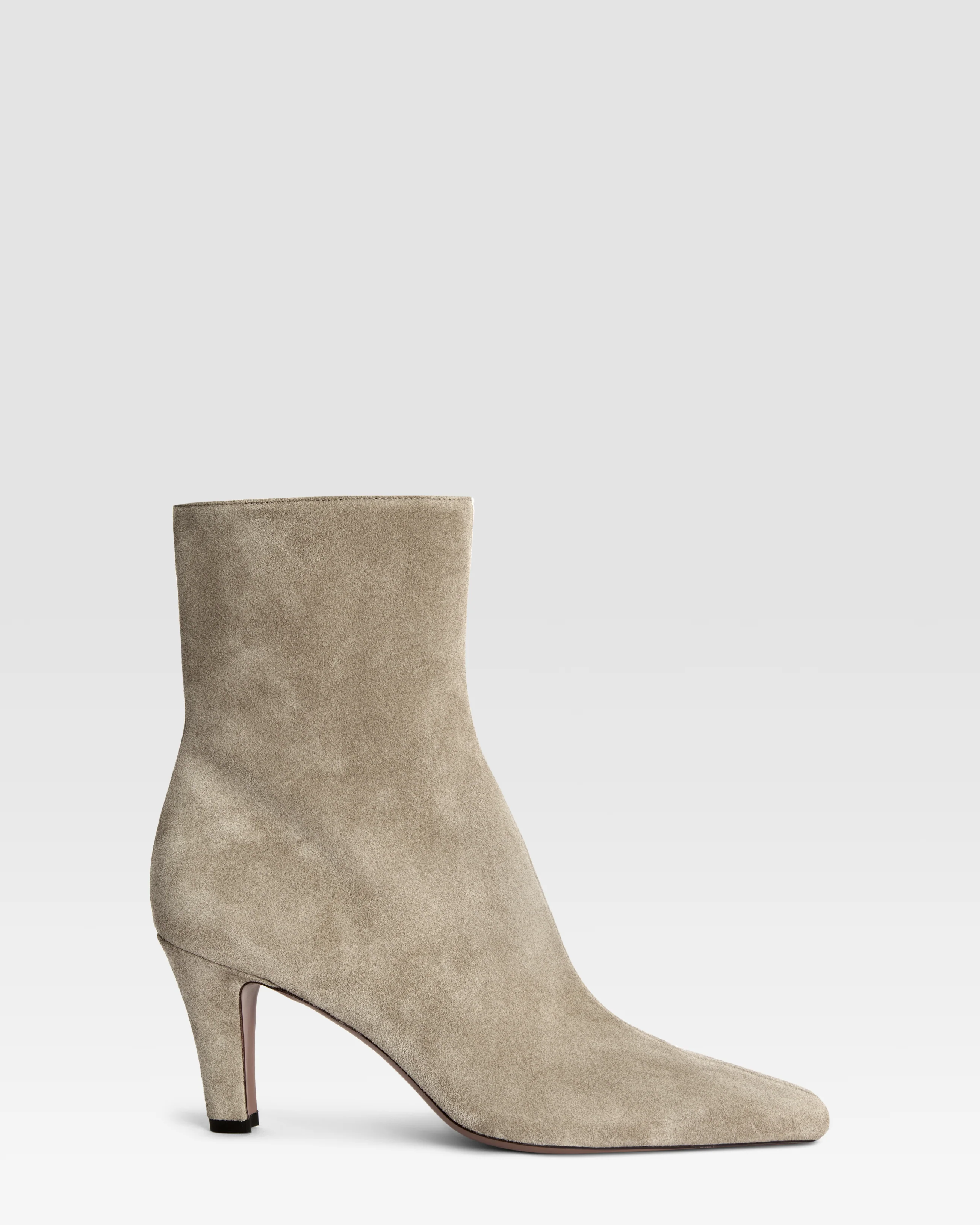 Suede ankle boot
