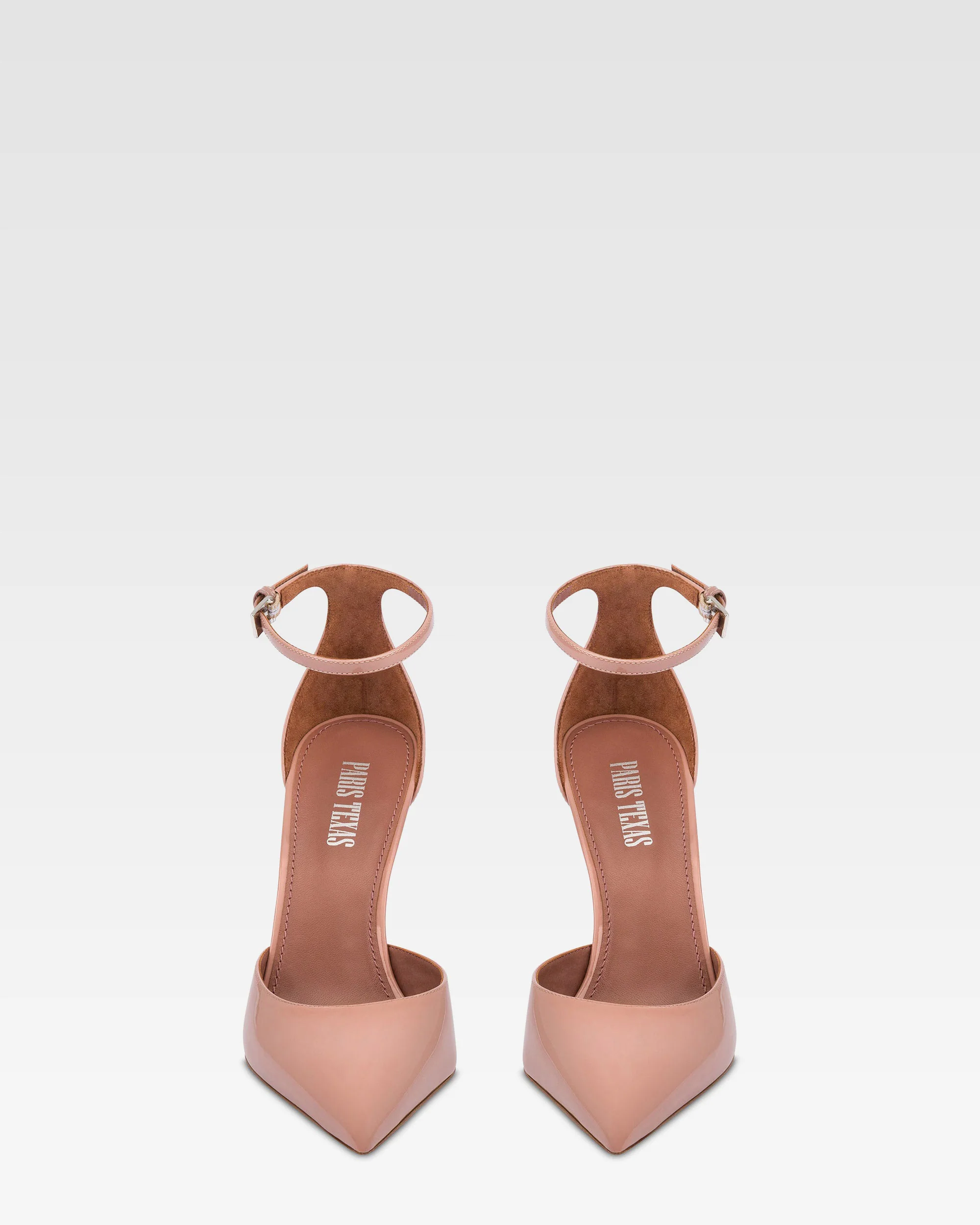Ankle-strap pumps in dark phard patent leather - Image 3