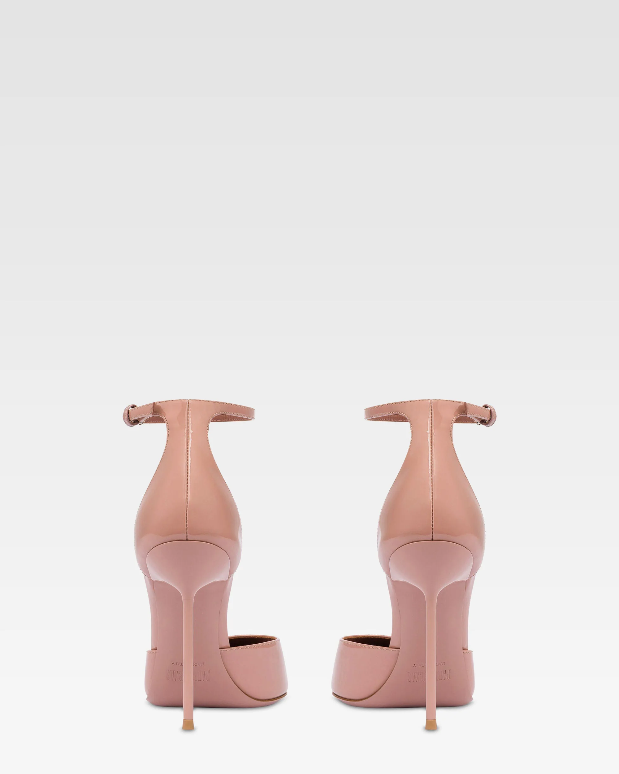 Ankle-strap pumps in dark phard patent leather - Image 4