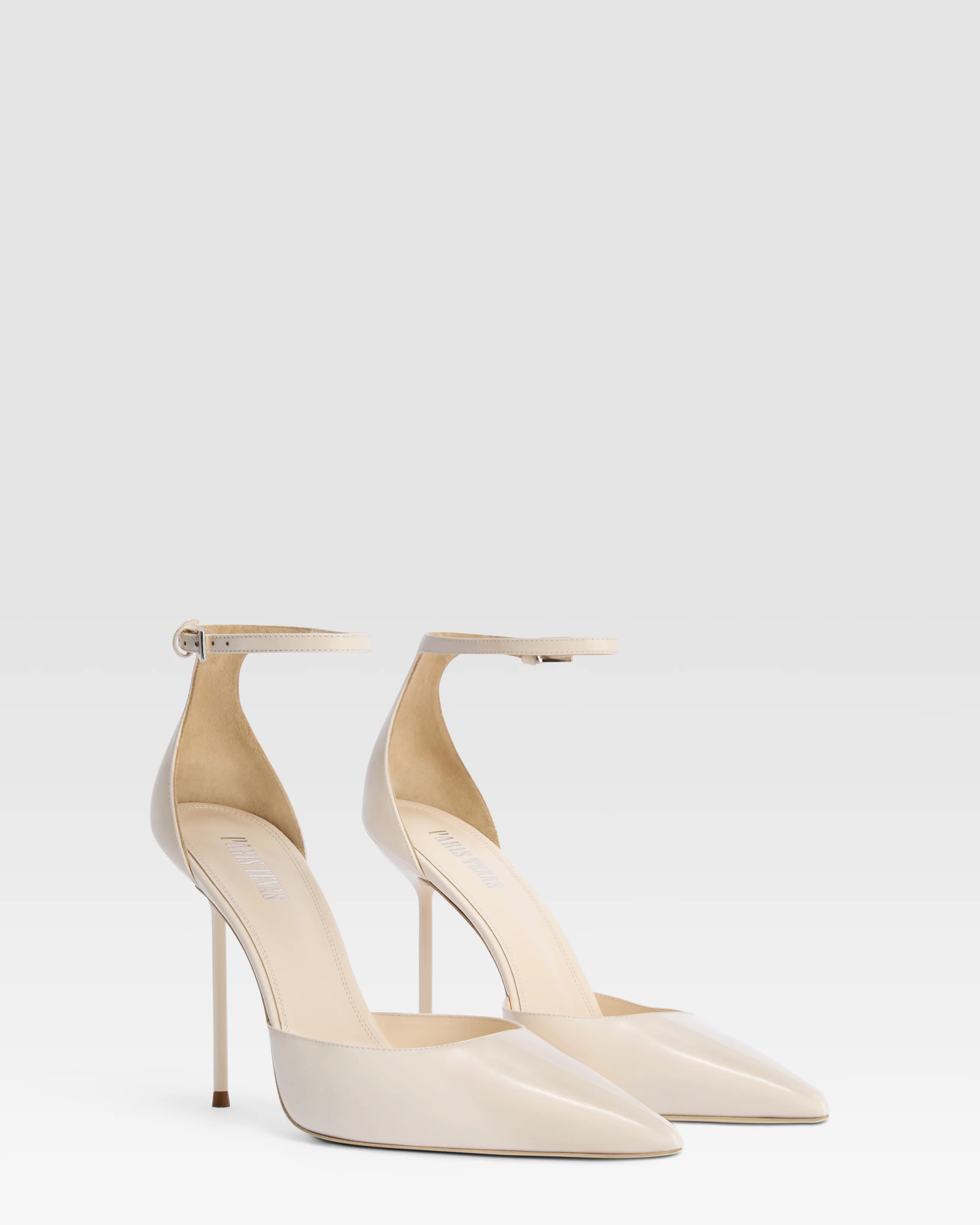 Patent leather pump with ankle strap - Image 2