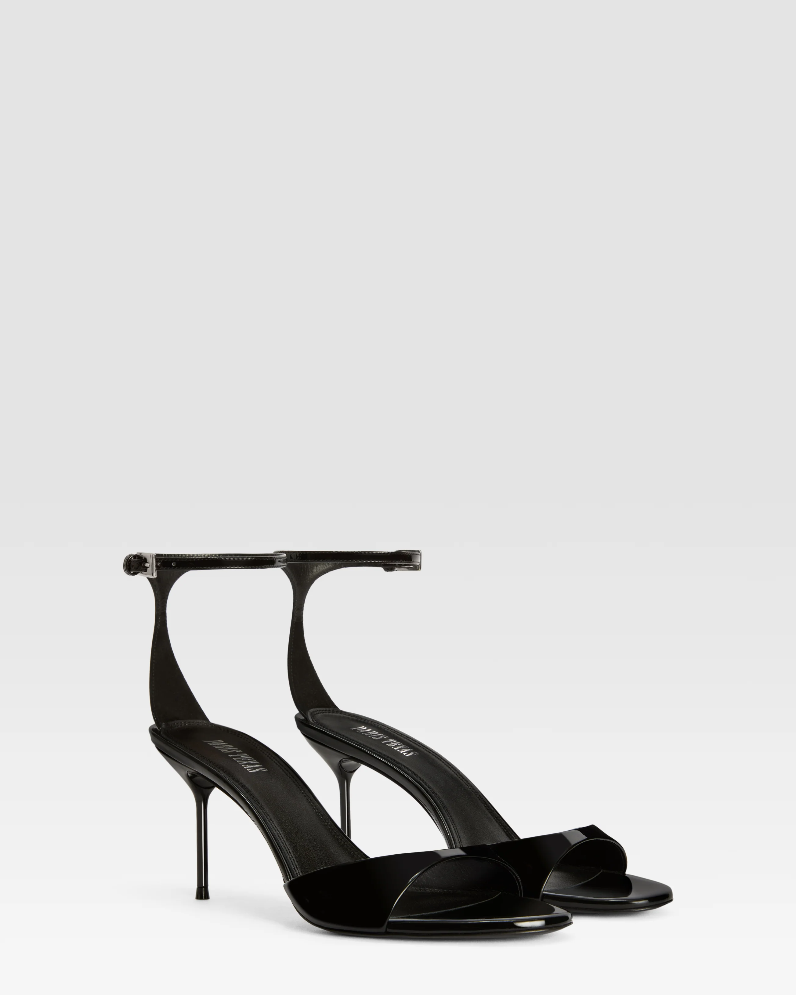 Patent leather sandal with ankle strap - Image 2