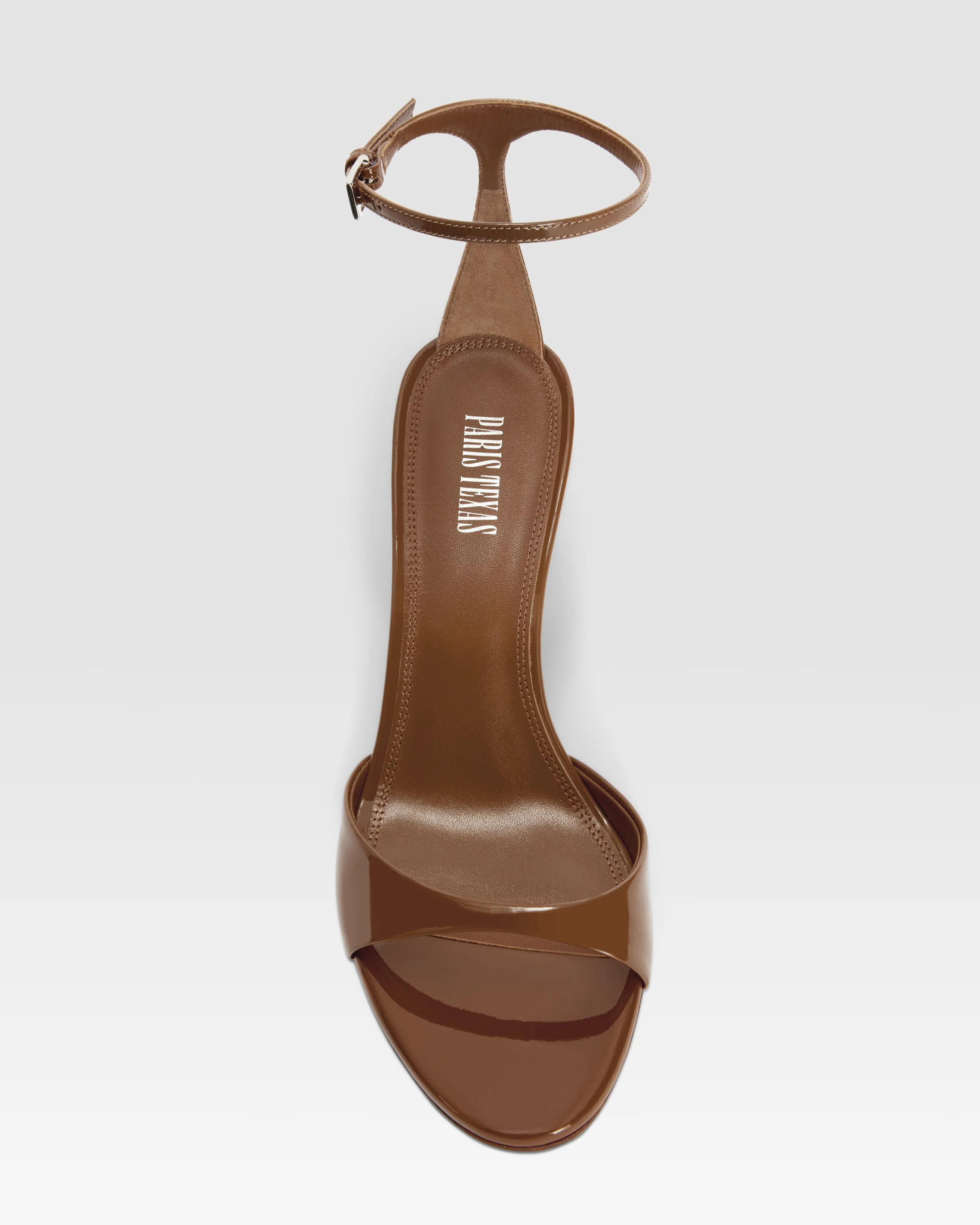 Patent leather sandal with ankle strap - Image 5