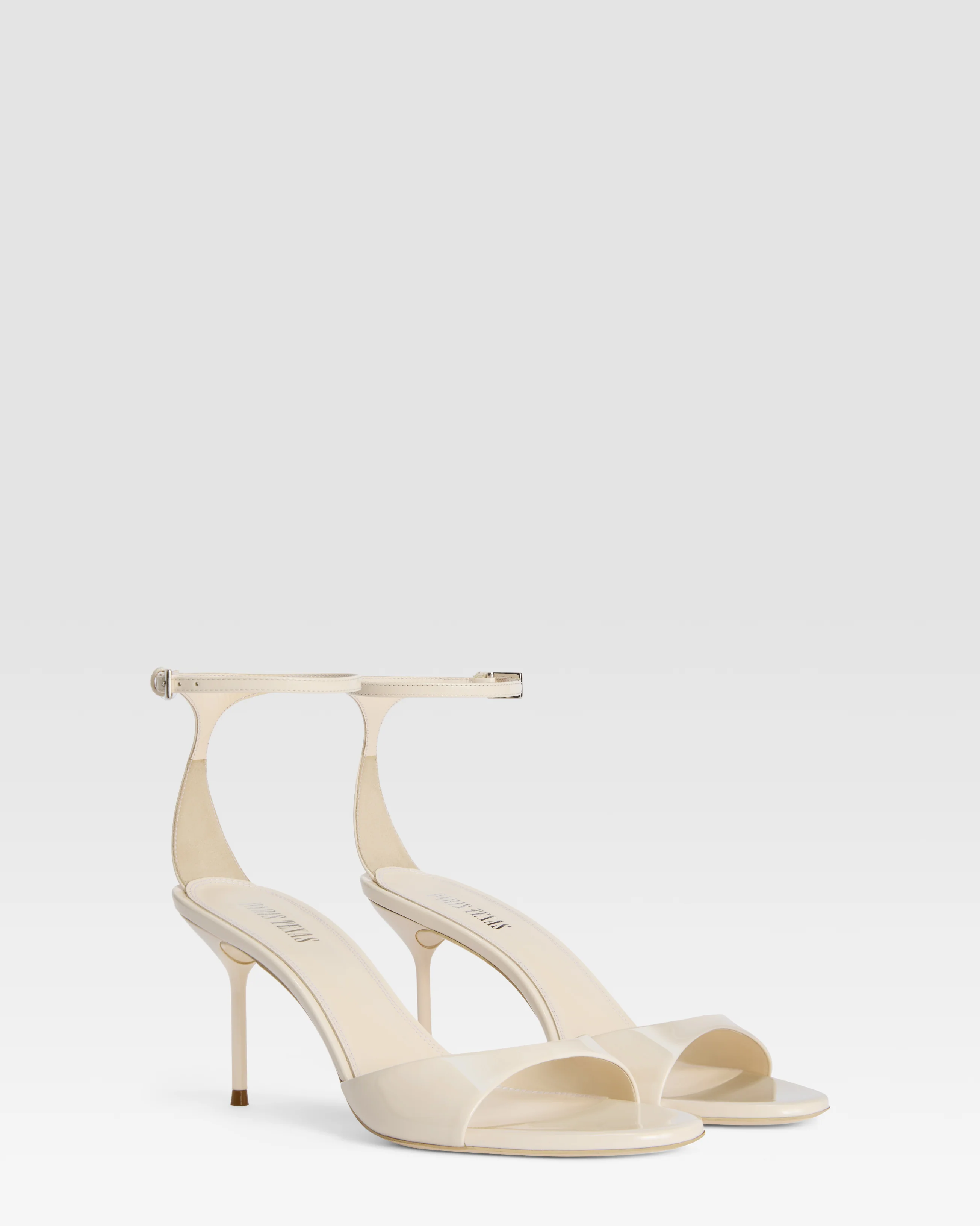 Patent leather sandal with ankle strap - Image 2