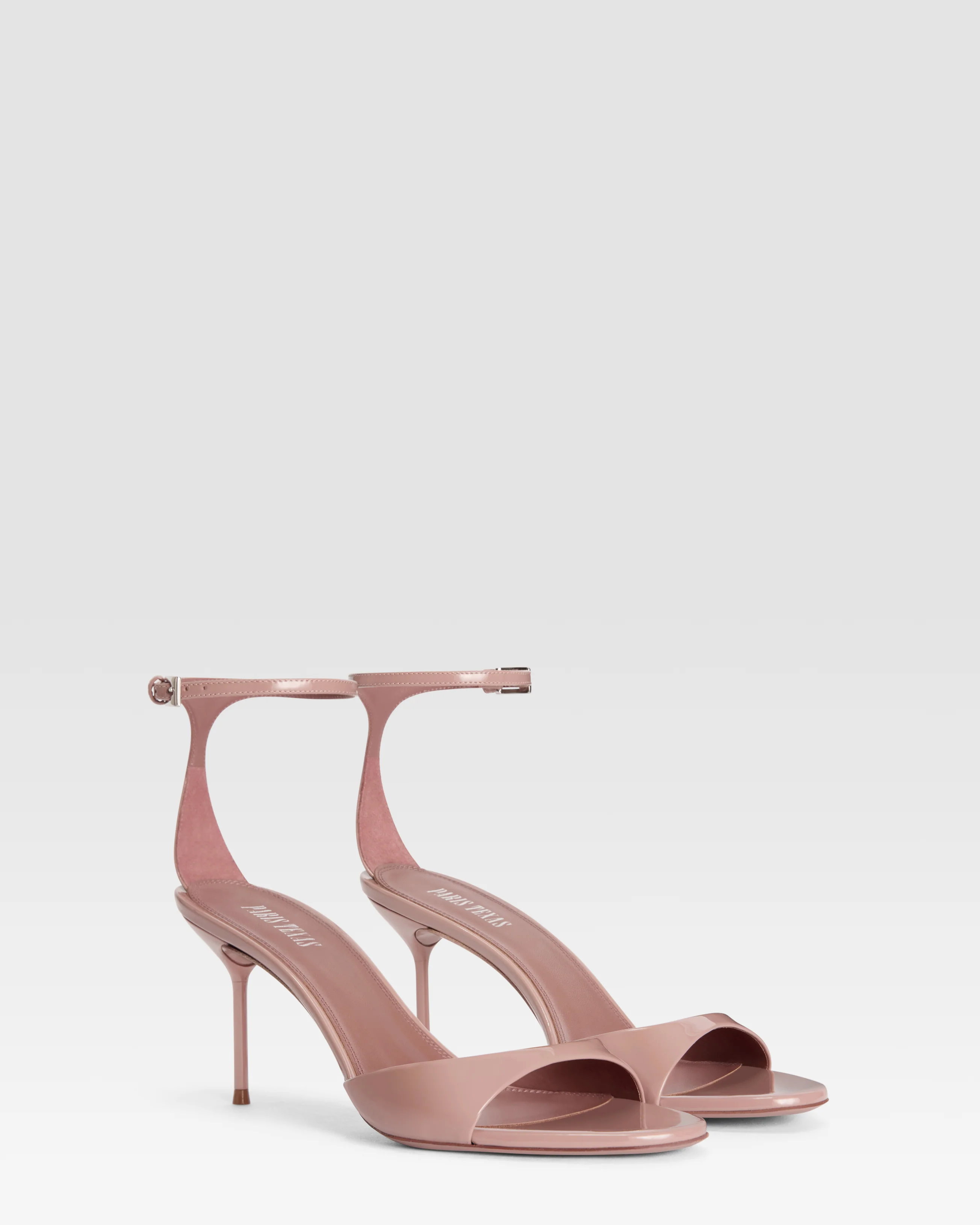 Patent leather sandal with ankle strap - Image 2