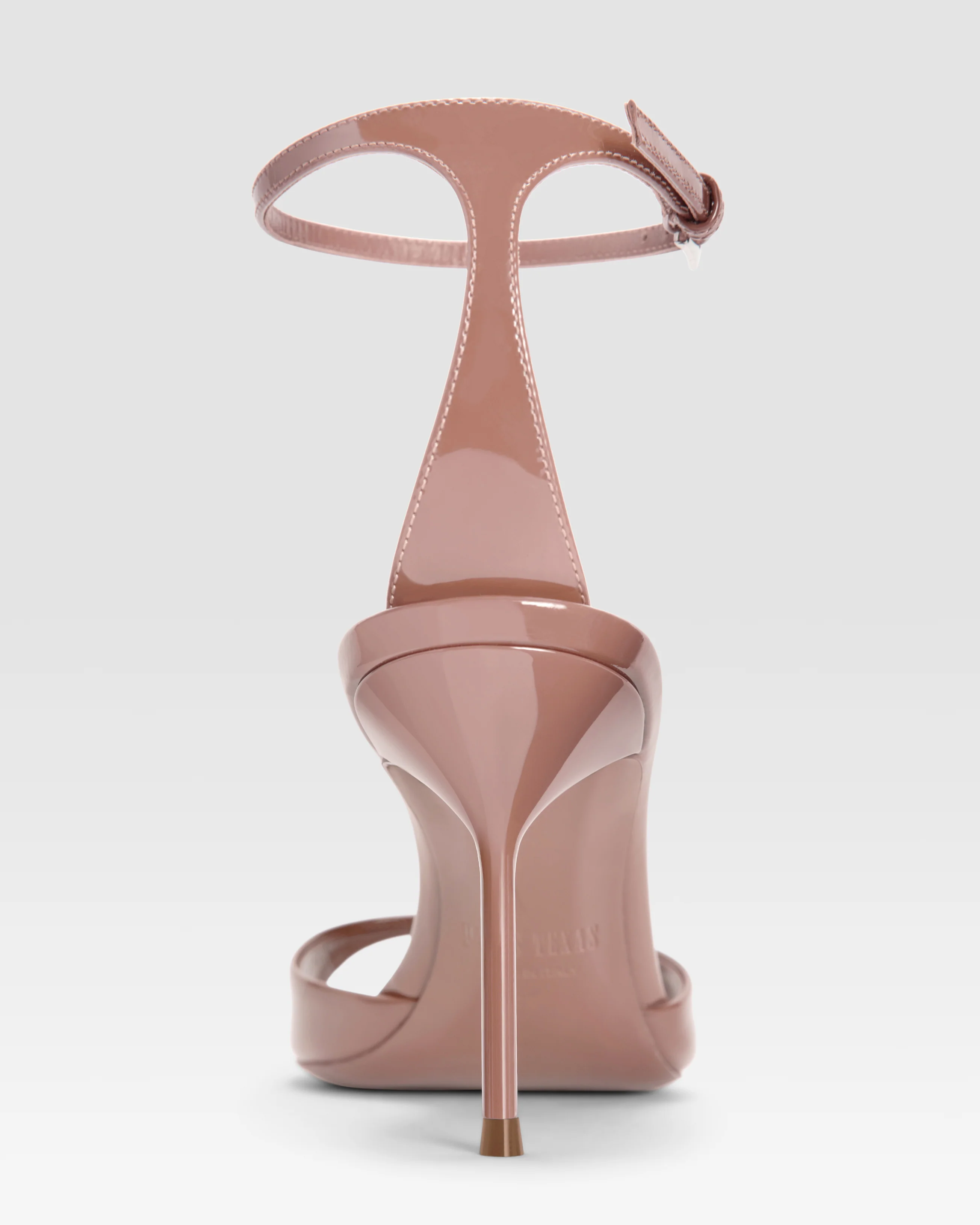 Patent leather sandal with ankle strap - Image 4