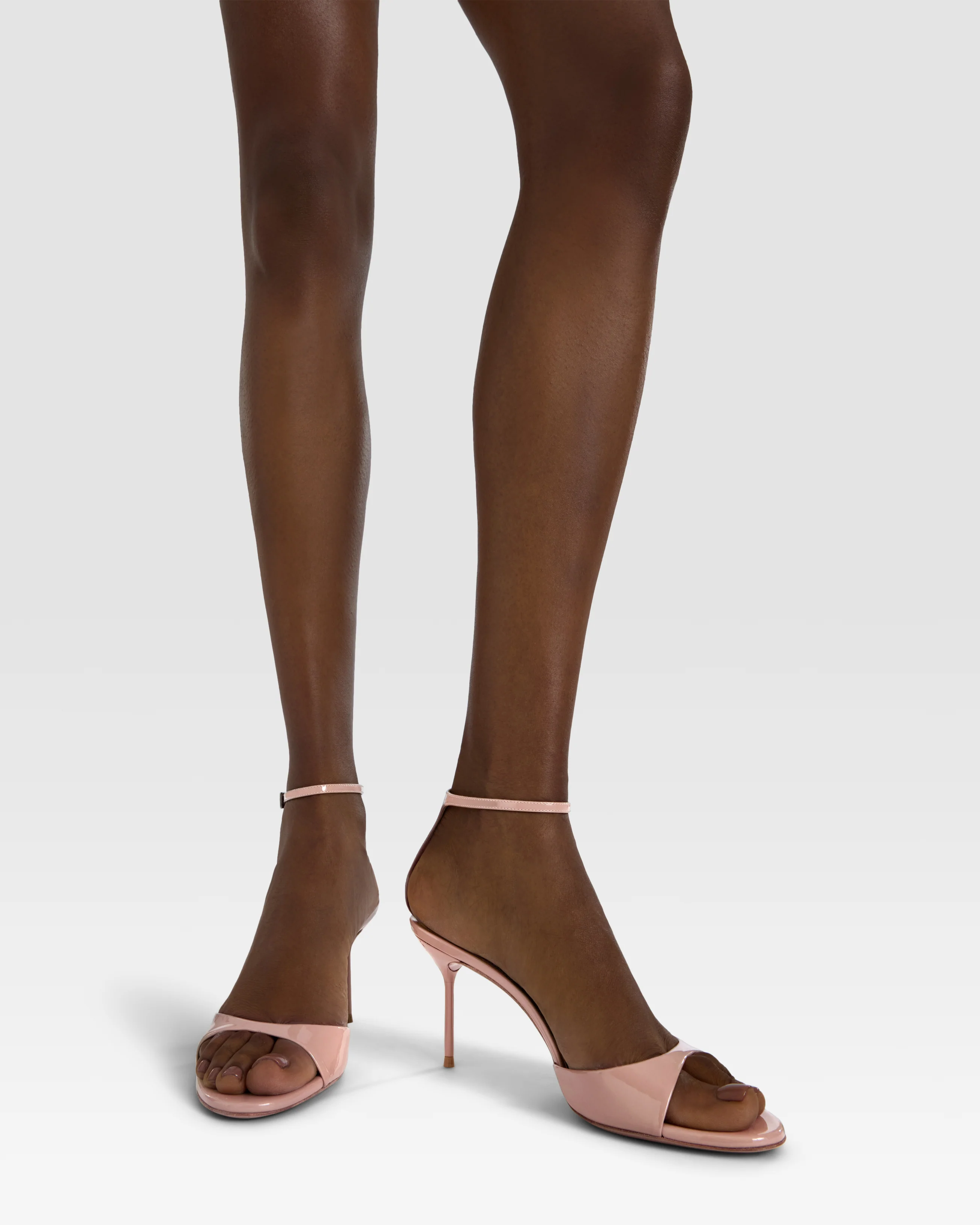 Patent leather sandal with ankle strap - Image 6