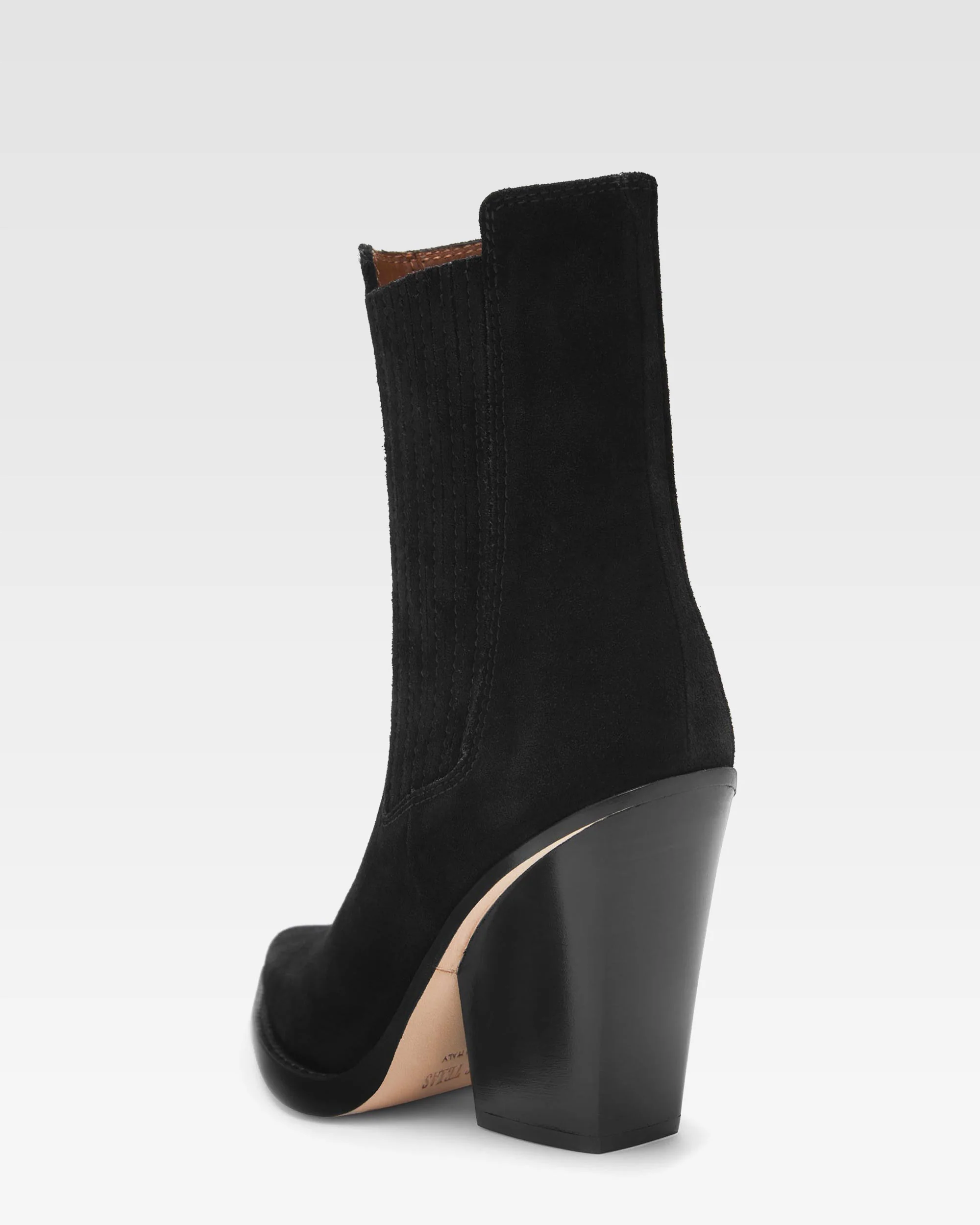Black calf suede ankle boots - Image 5