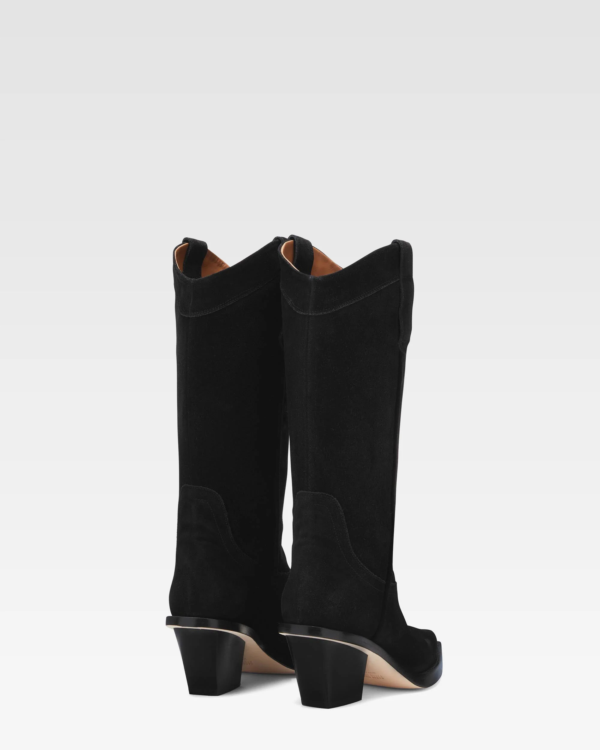 Black calf suede heel 60 ankle boot - Image 3
