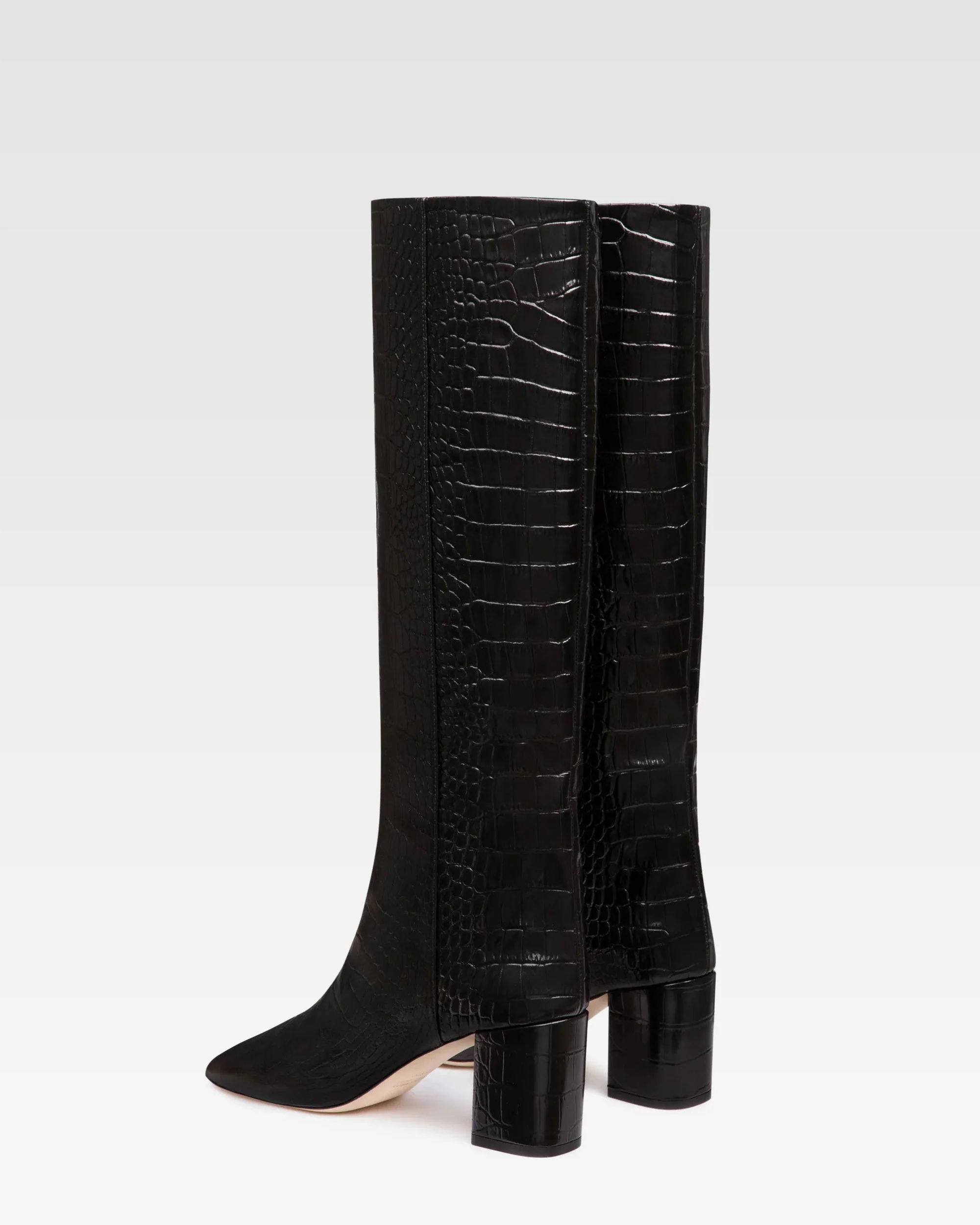 Carbon embossed leather boot - Image 4
