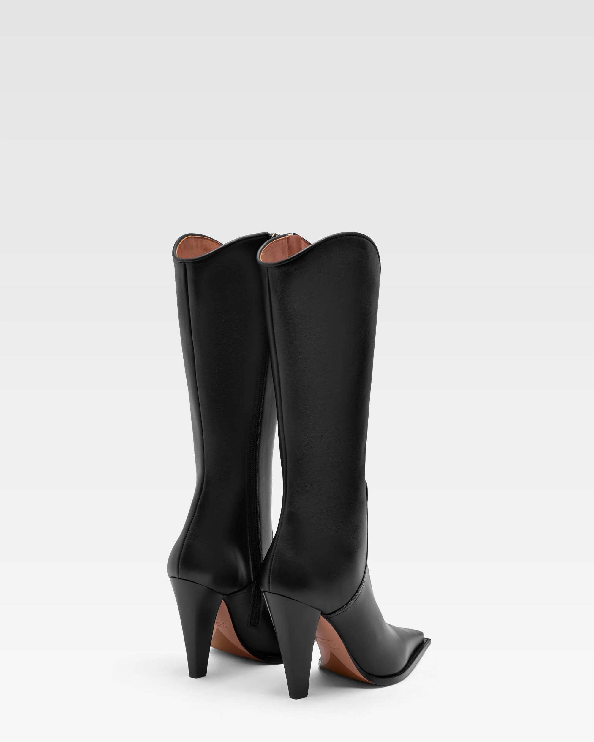 Black leather boot - Image 3
