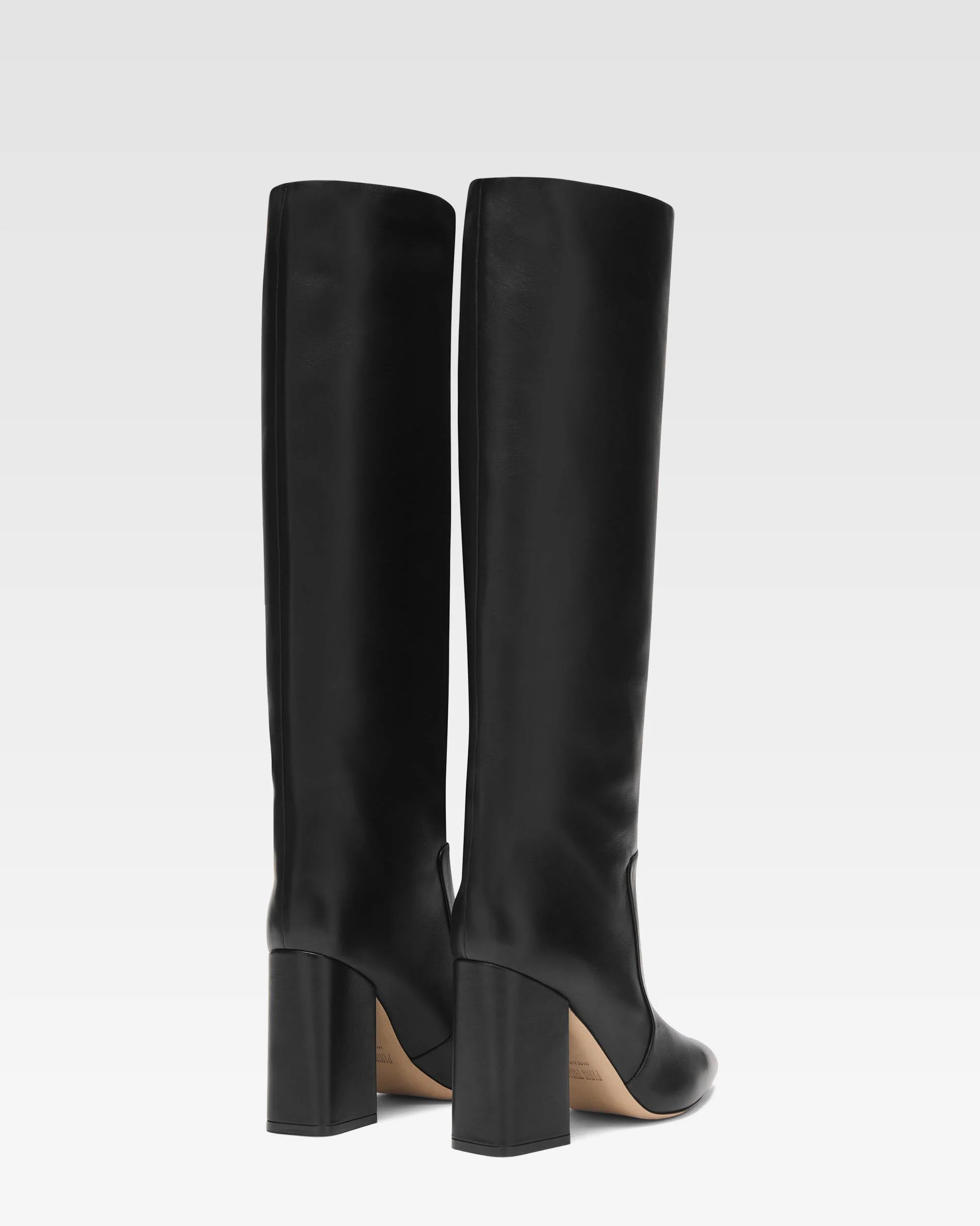 Black nappa leather boots - Image 3