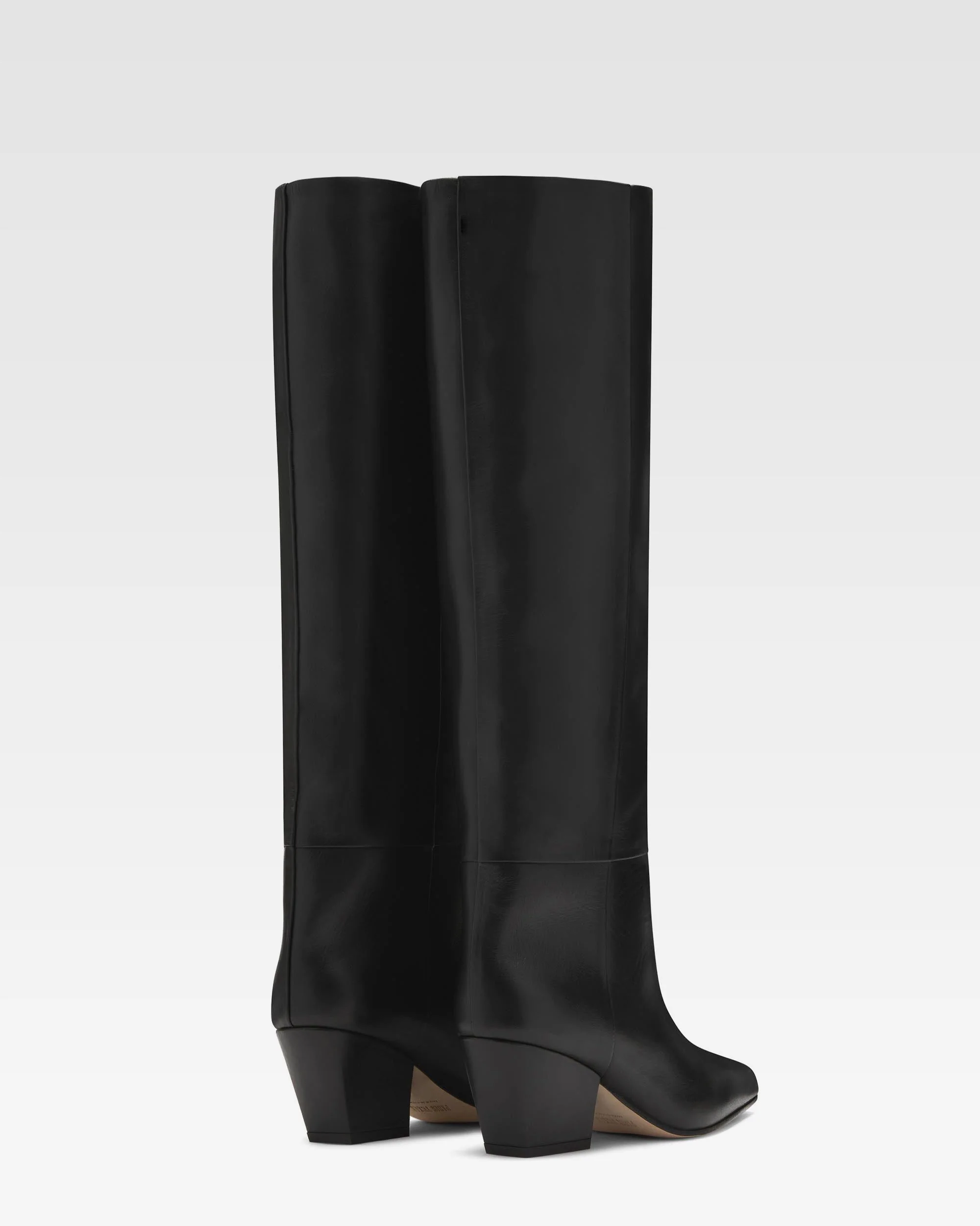 Black nappa leather heel 60 boots - Image 3