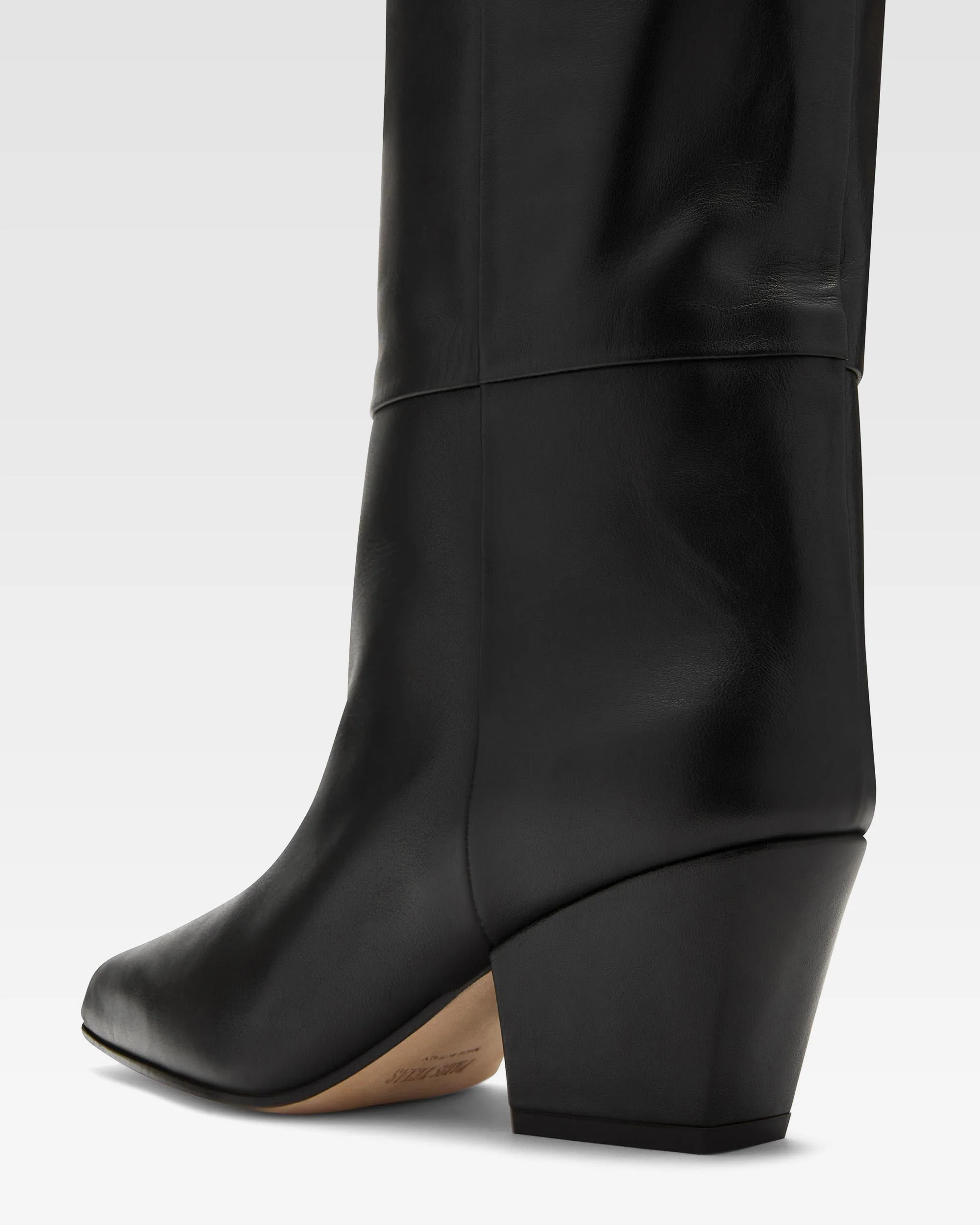 Black nappa leather heel 60 boots - Image 5
