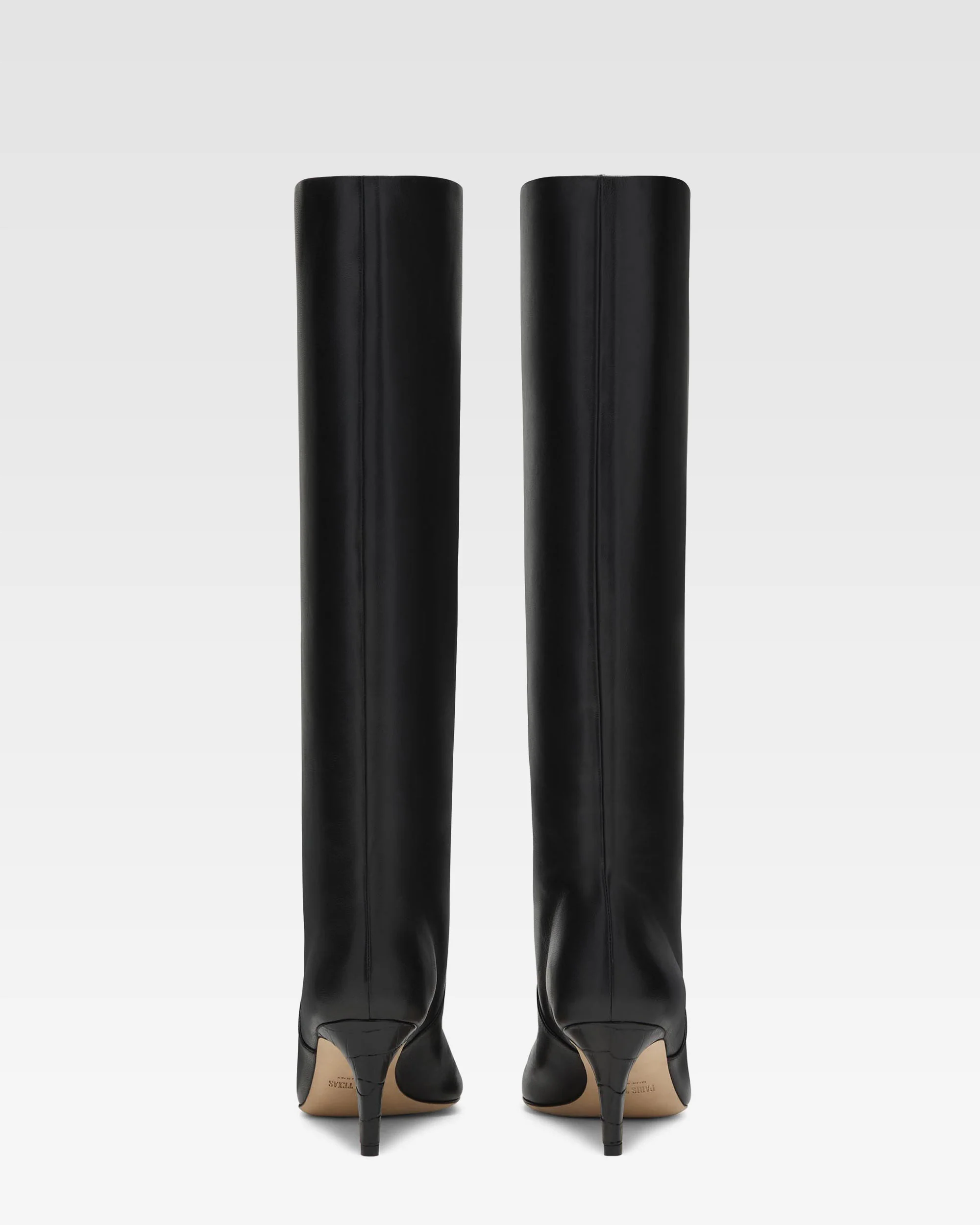 Black nappa leather heel 60 boots - Image 4