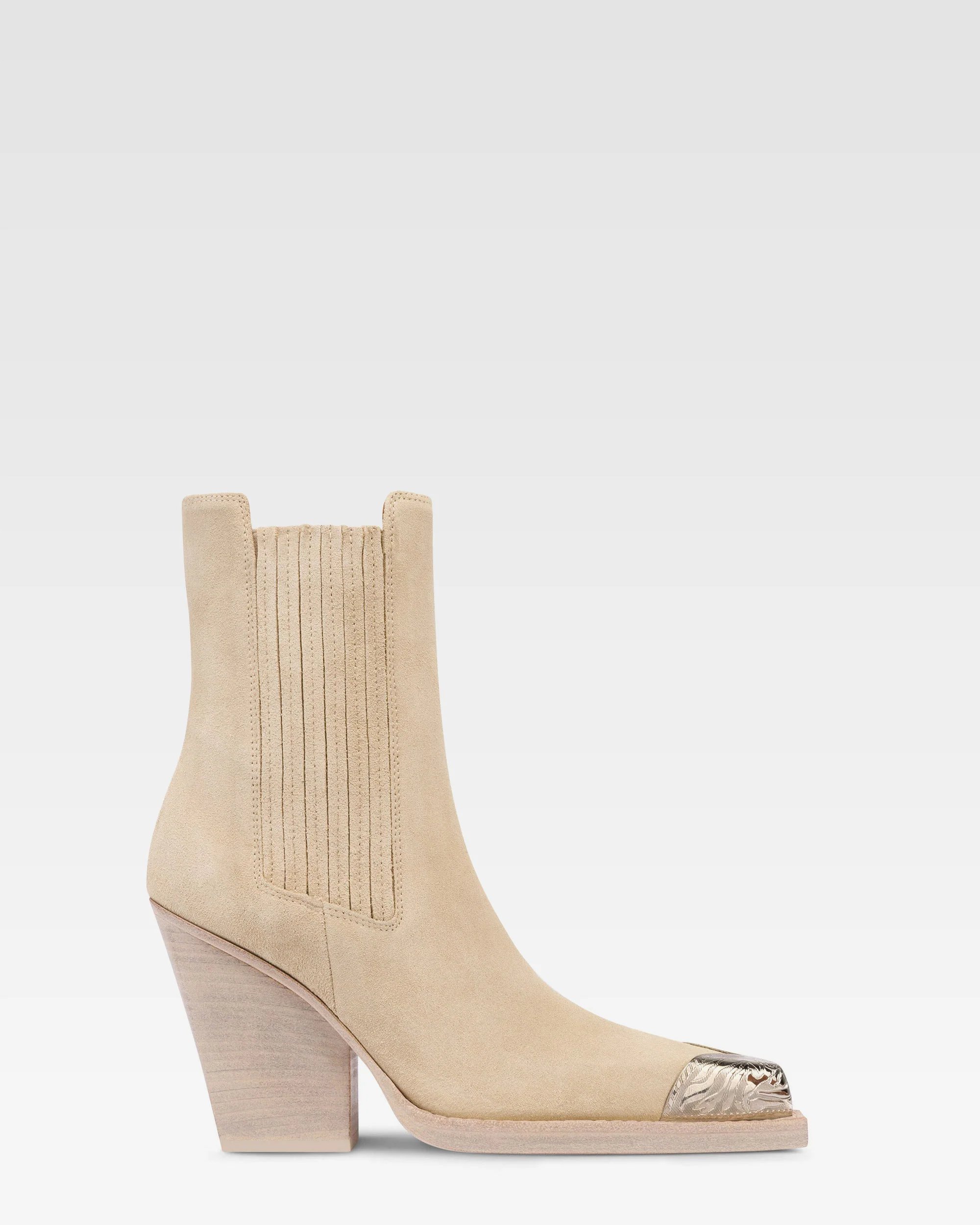 Boots in Angora suede leather