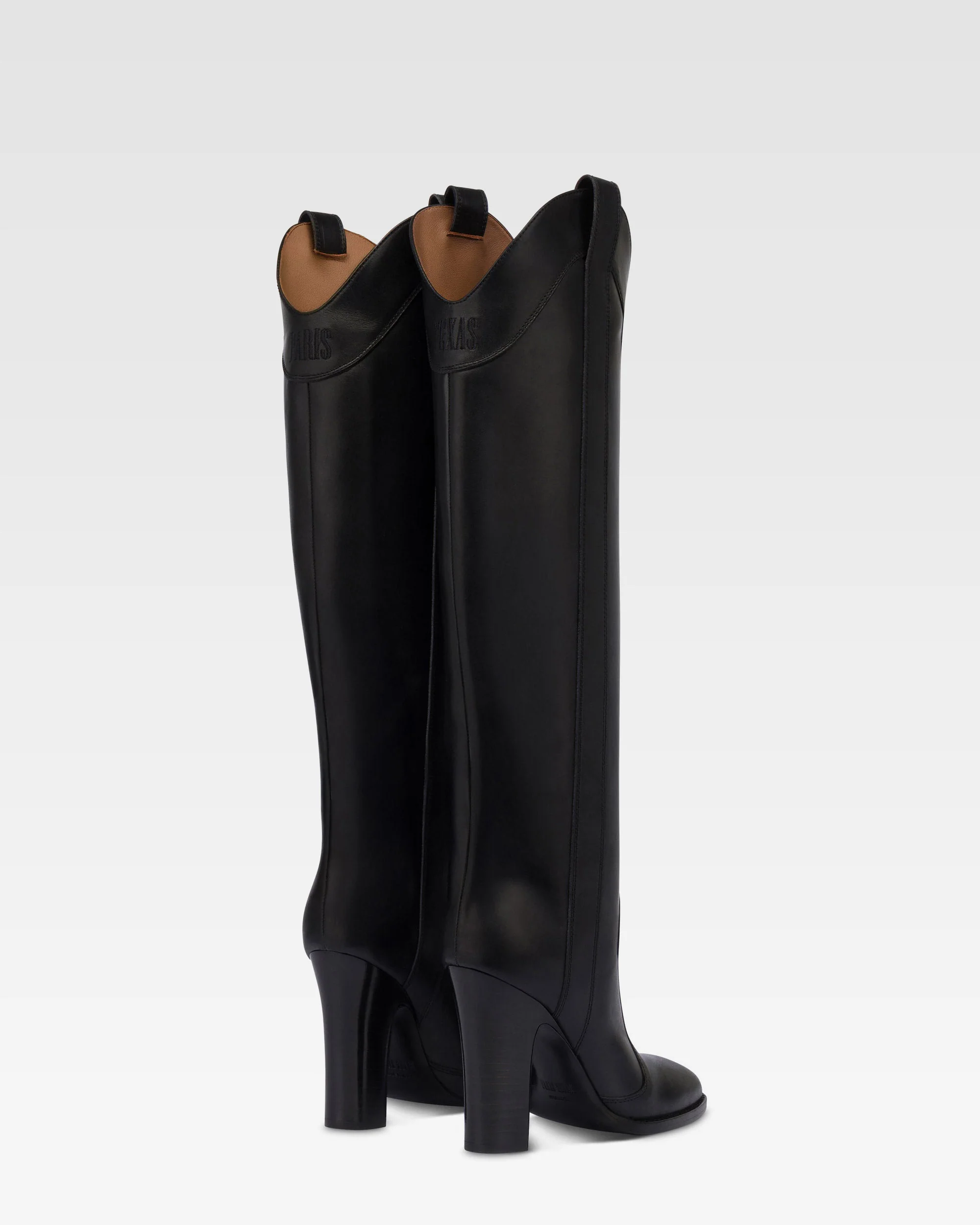 Boots in black calf leather. - Image 3