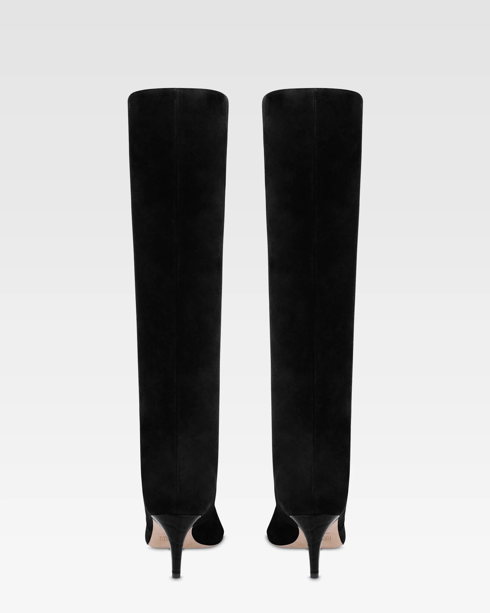 Boots in black calf suede leather - Image 4