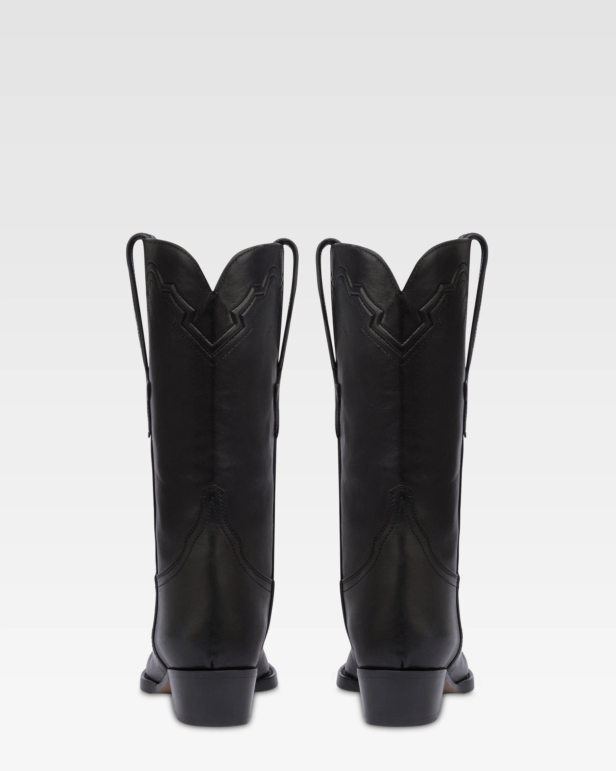 Boots in black leather - Image 4