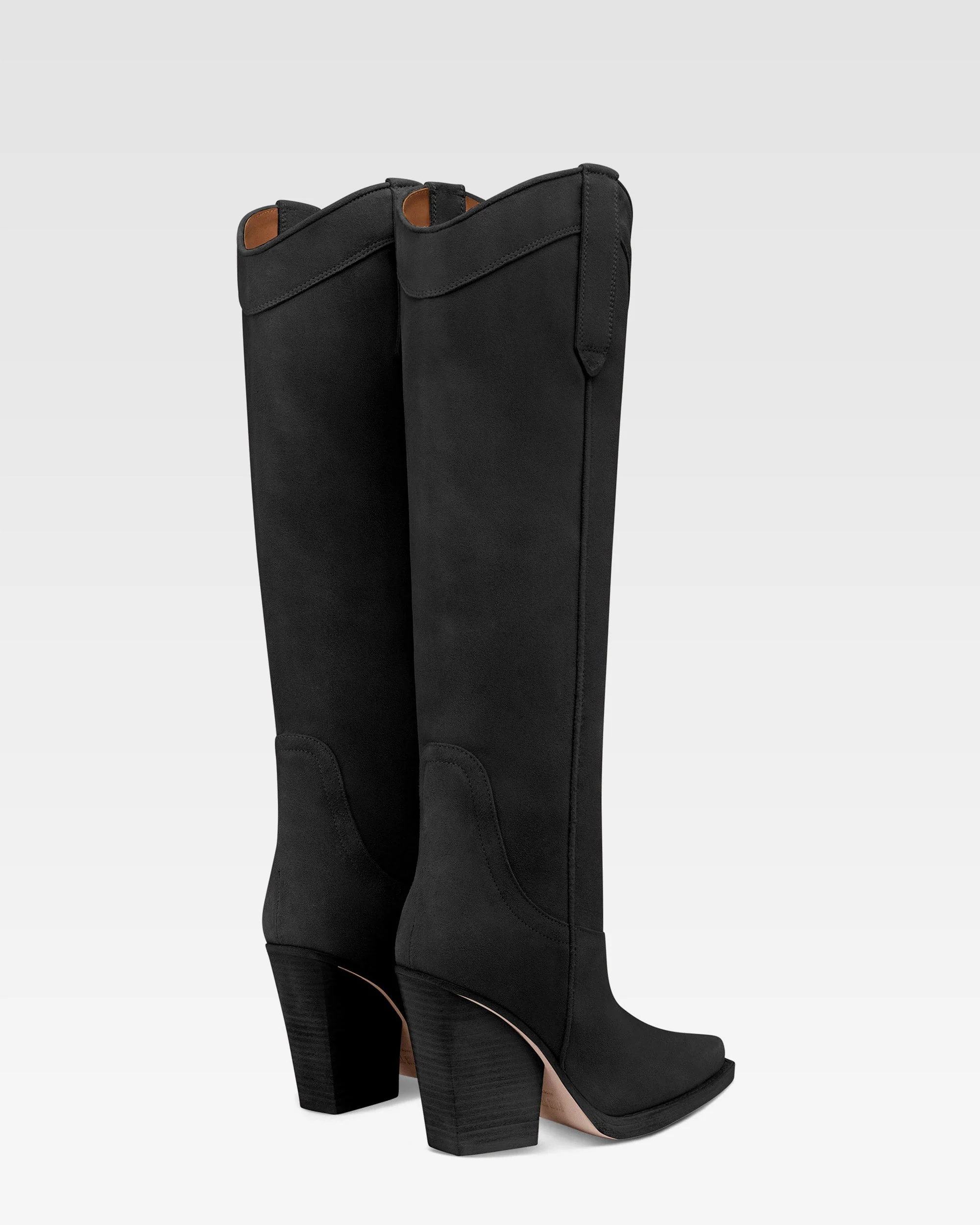 Boots in black velour - Image 4
