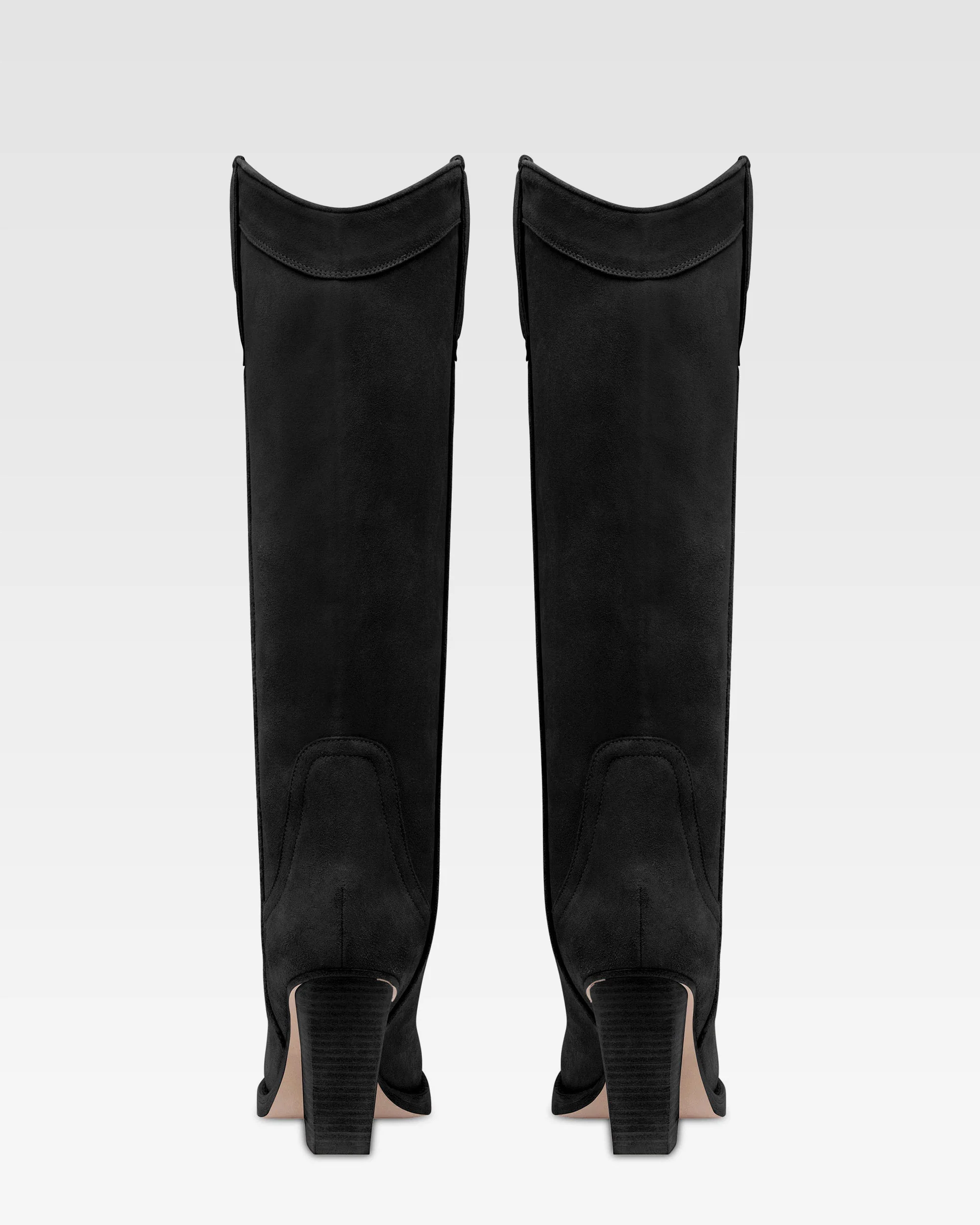 Boots in black velour - Image 5