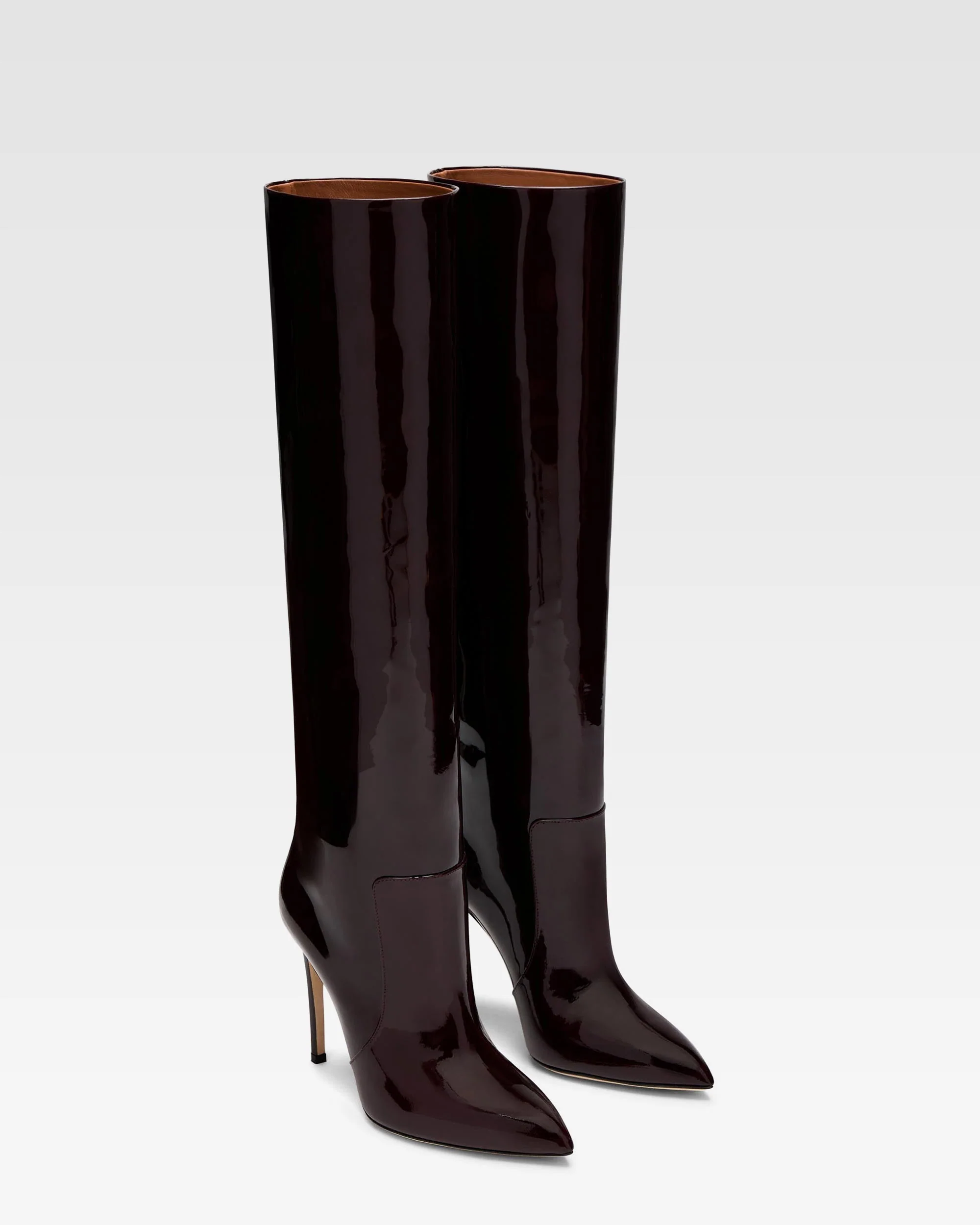 Boots in bordeaux patent - Image 2