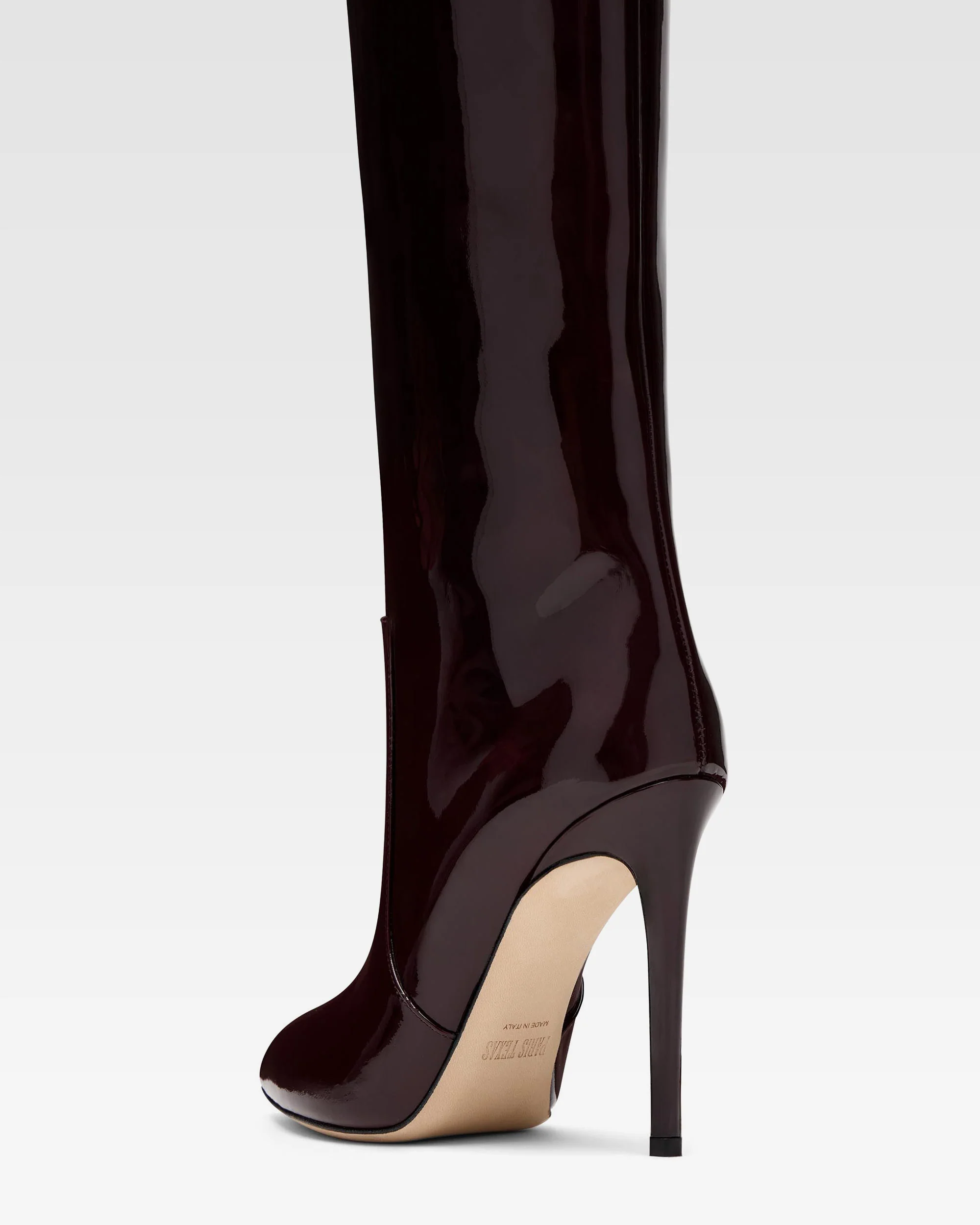 Boots in bordeaux patent - Image 5
