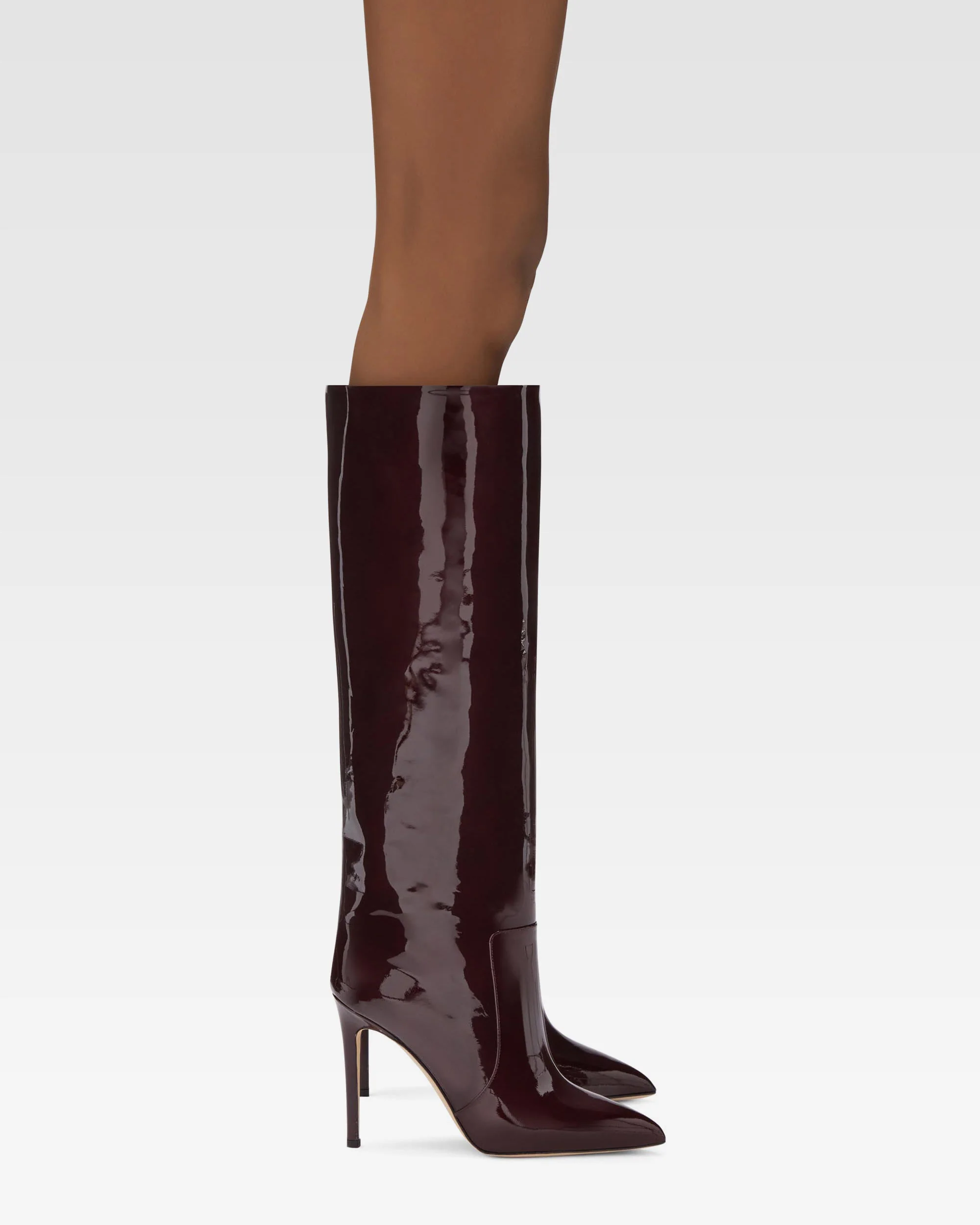 Boots in bordeaux patent - Image 6