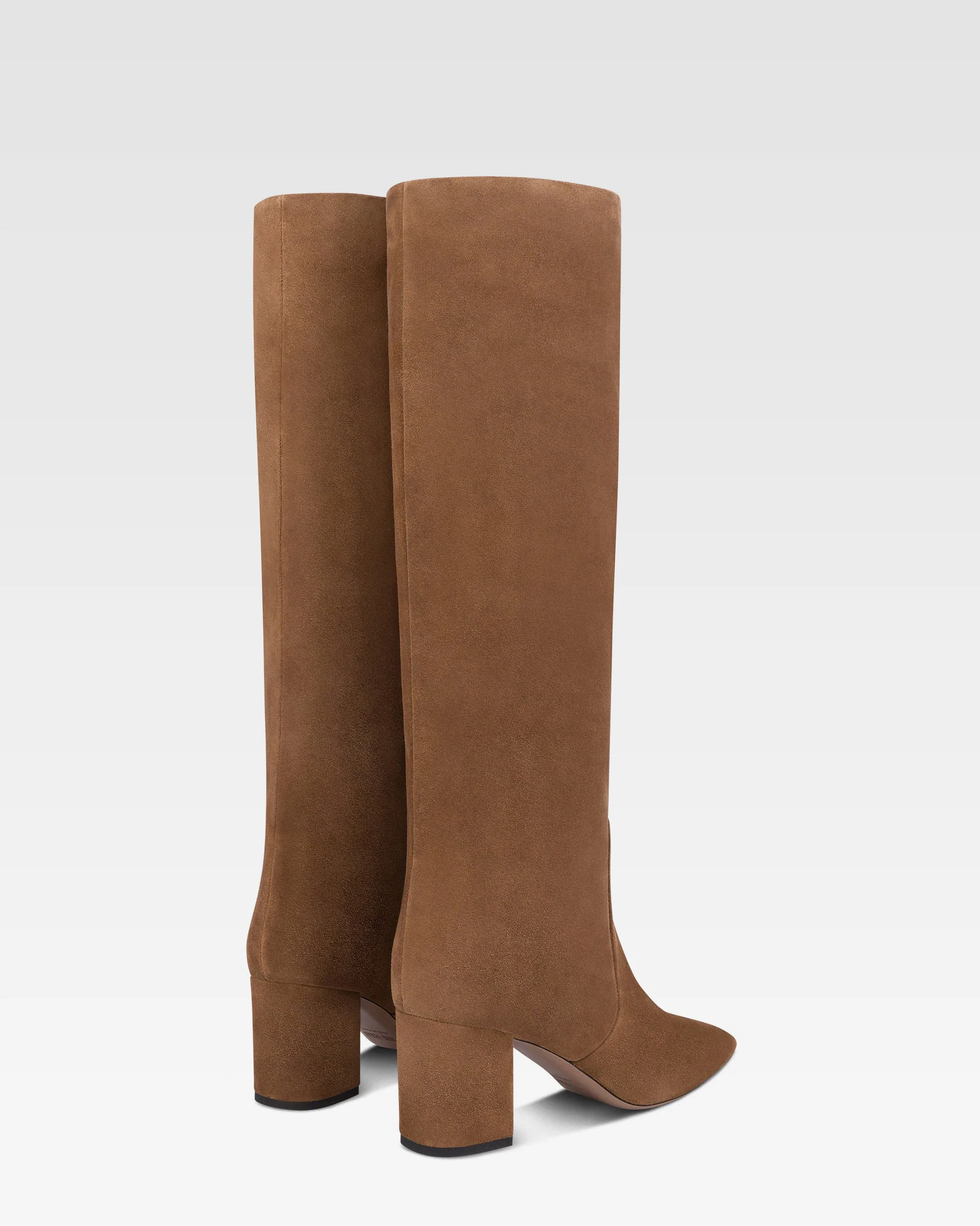 Boots in brown calf suede leather - Image 3