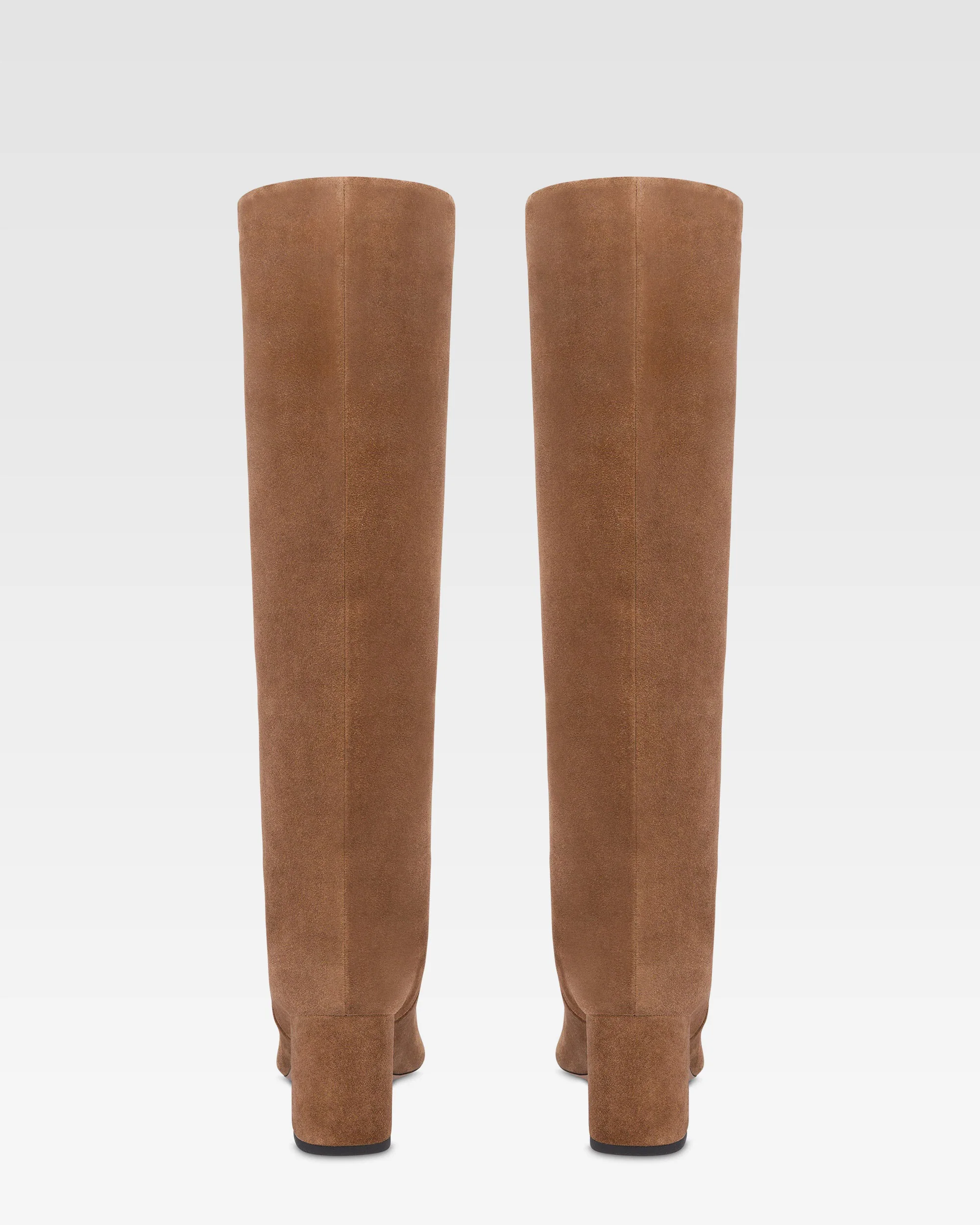 Boots in brown calf suede leather - Image 4
