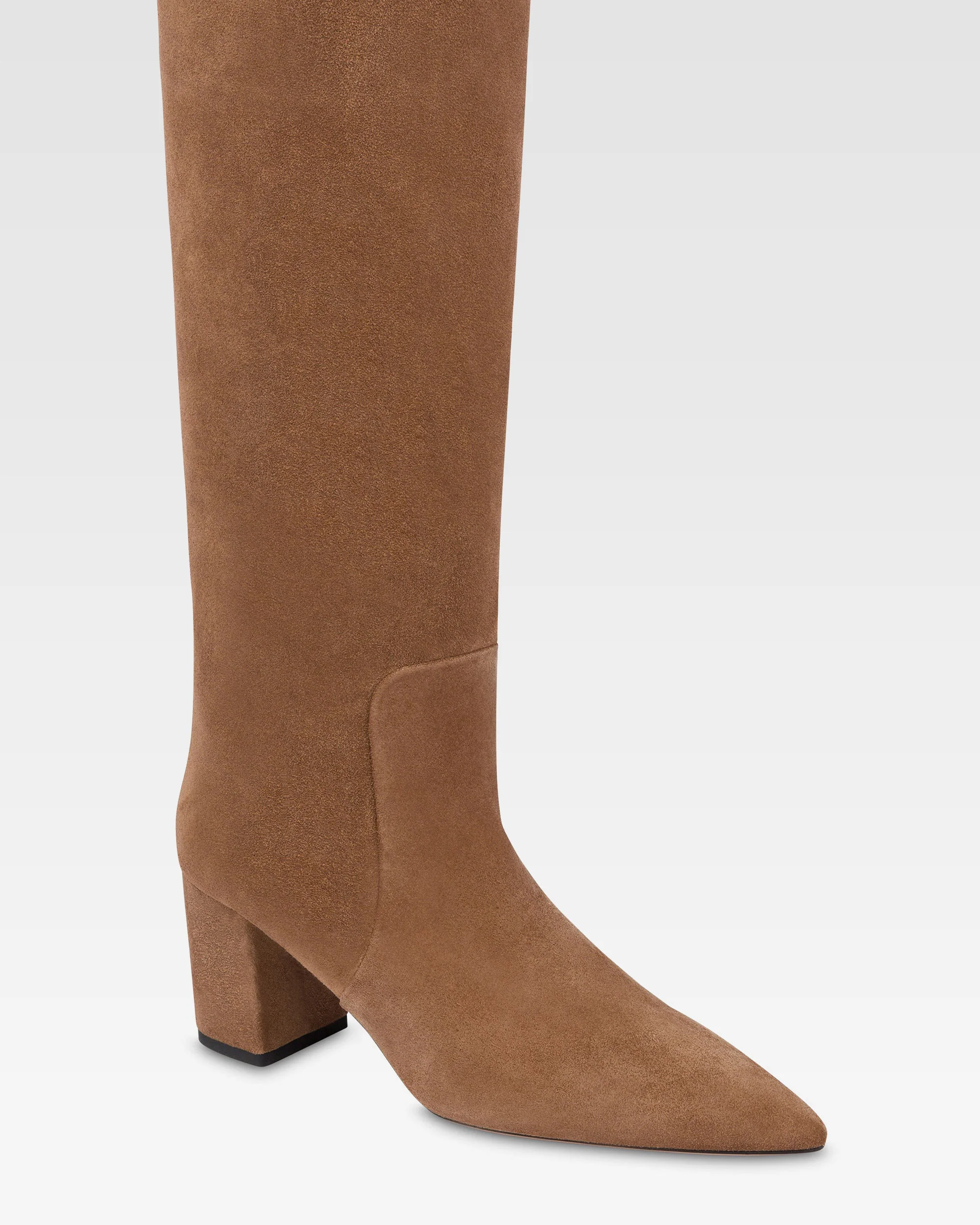 Boots in brown calf suede leather - Image 5